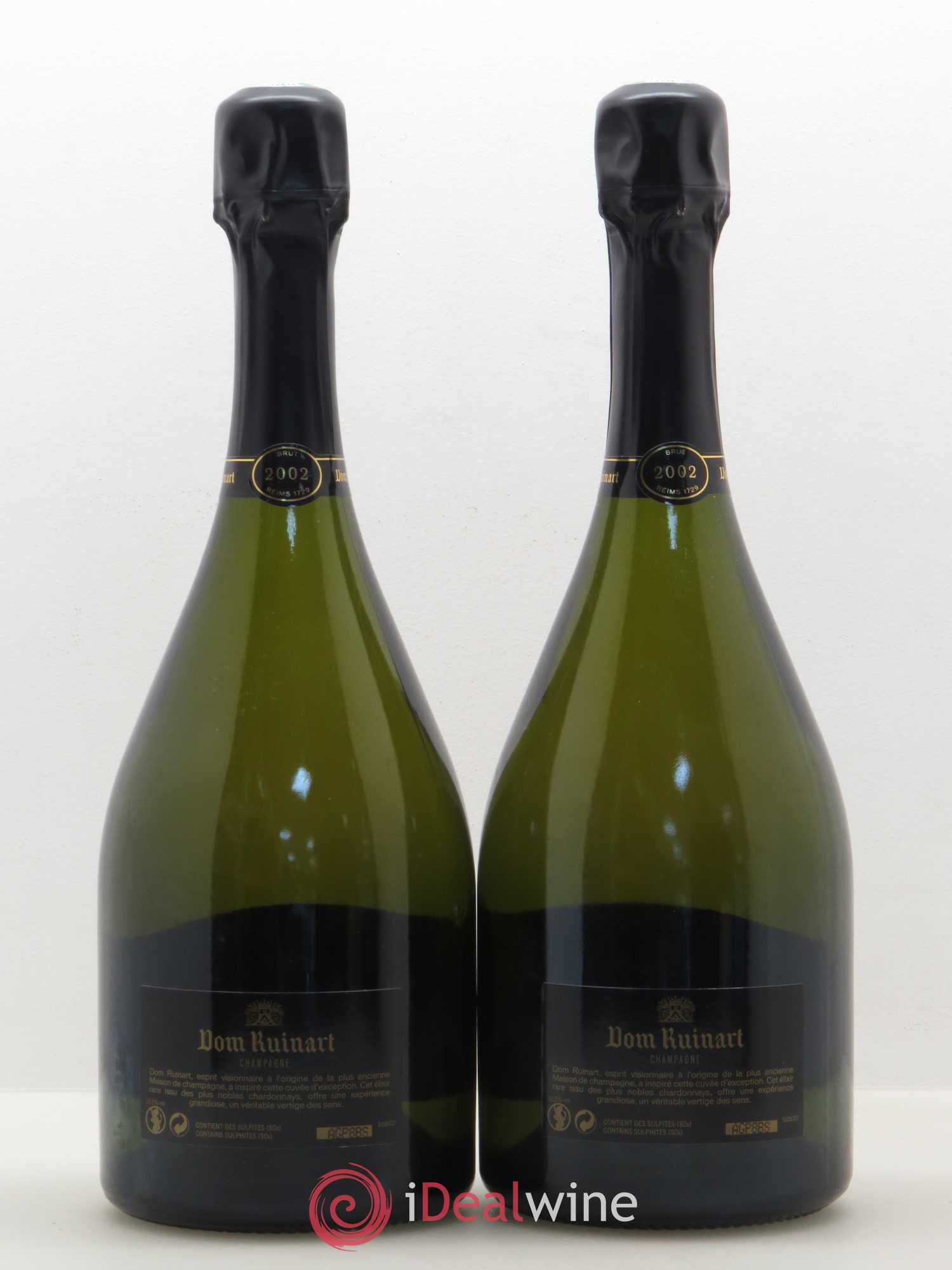 Dom Ruinart Brut Ruinart 2002 - Lot de 2 bouteilles - 1
