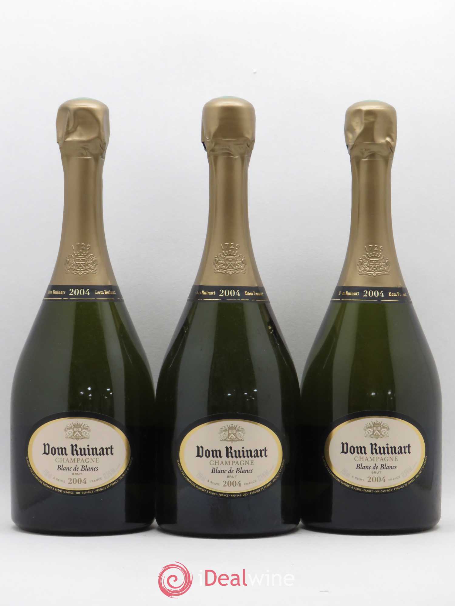 Dom Ruinart Brut Ruinart 2004 - Lot de 3 bouteilles - 0
