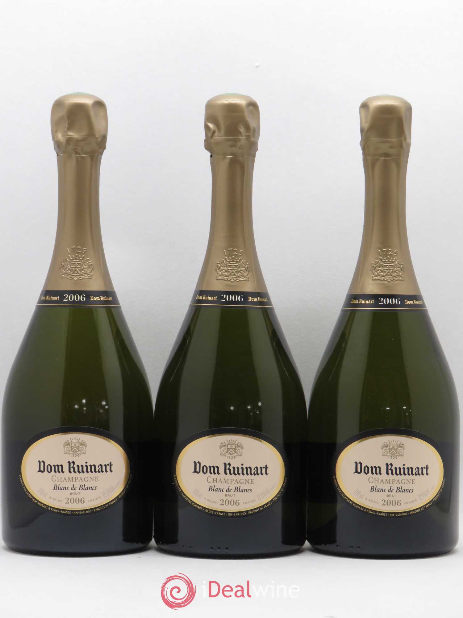 Dom Ruinart Brut Ruinart 2006 - Lot de 3 bouteilles - 0