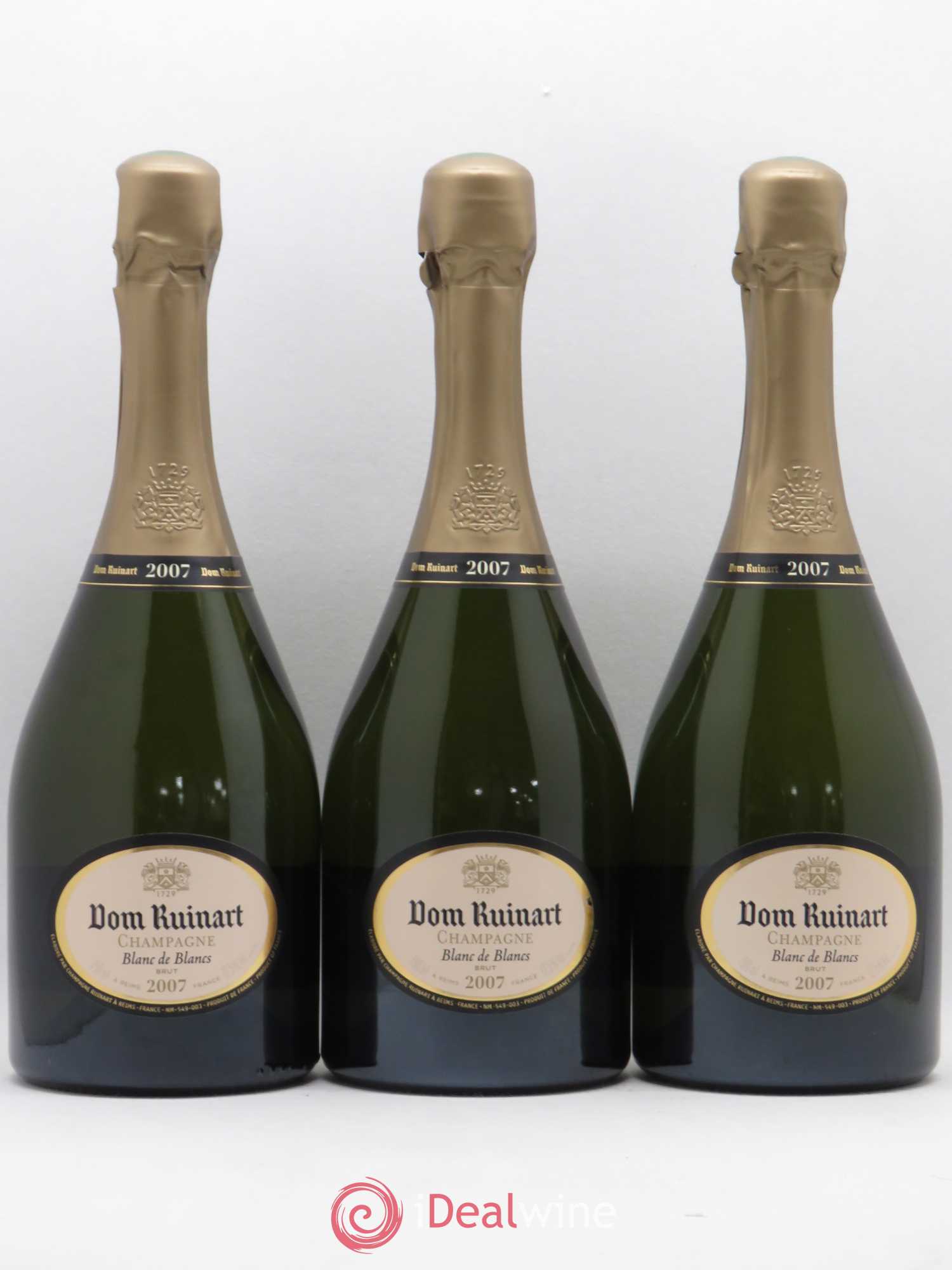 Dom Ruinart Brut Ruinart 2007 - Lot de 3 bouteilles - 0