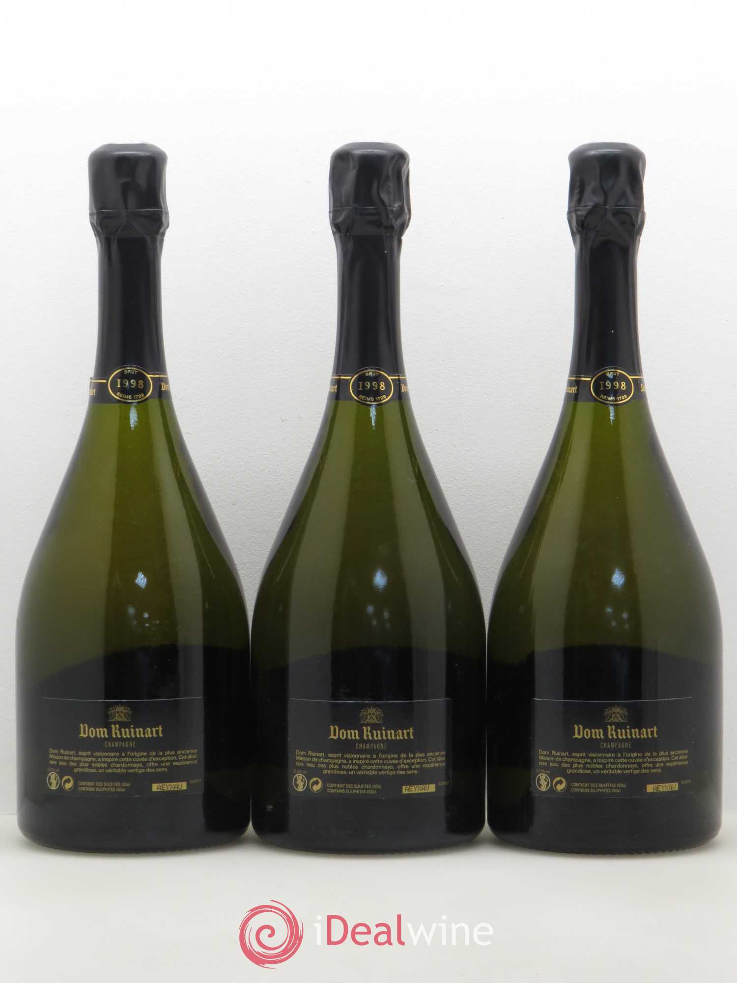 Dom Ruinart Brut Ruinart 1998 - Lot de 3 bouteilles - 1