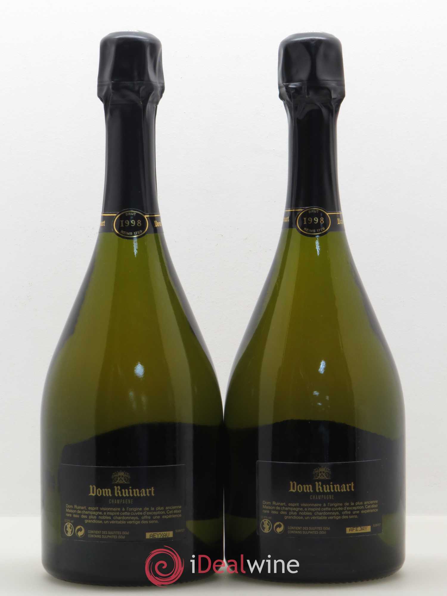 Dom Ruinart Brut Ruinart 1998 - Lot of 2 bottles - 1