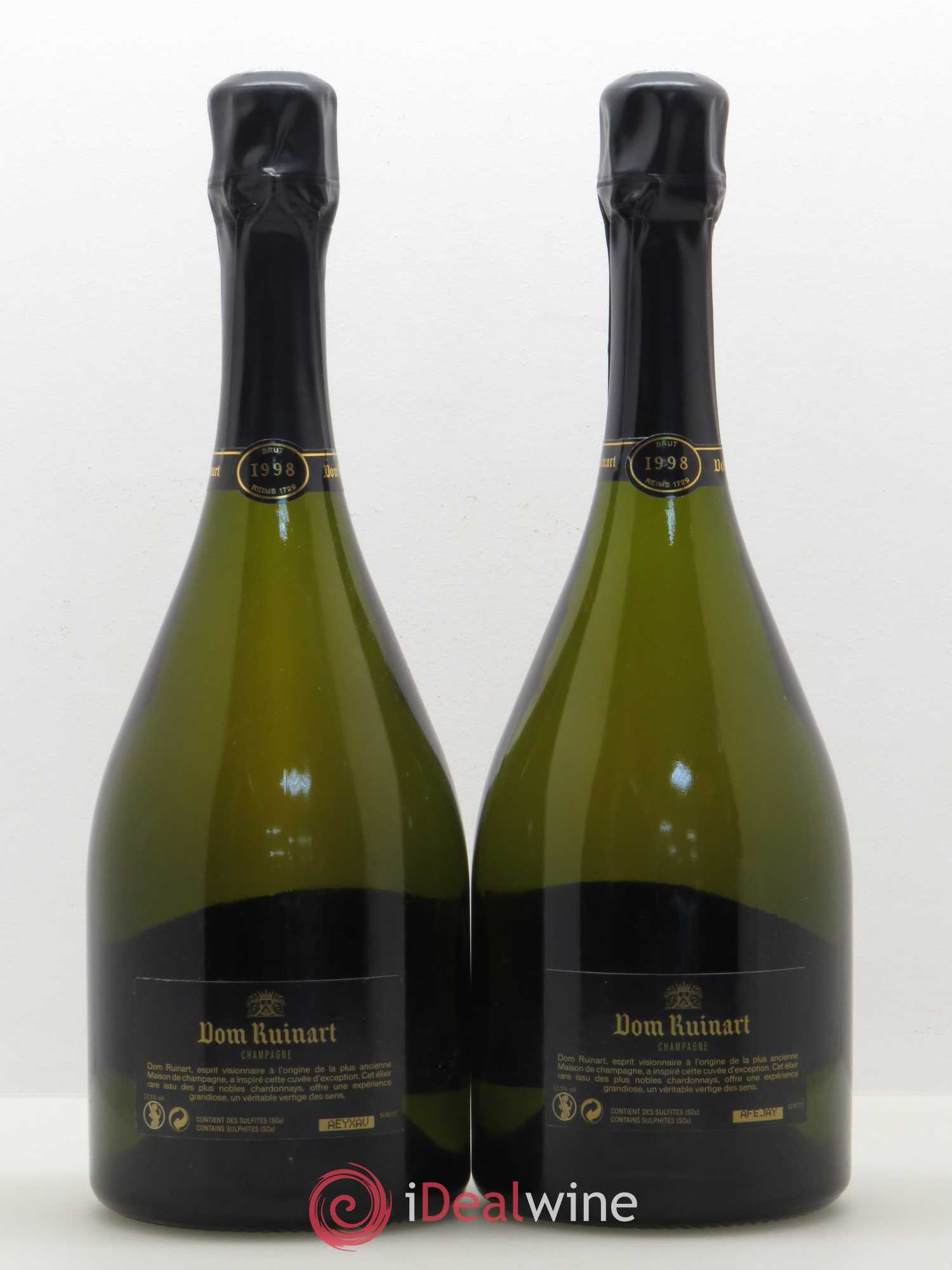Dom Ruinart Brut Ruinart 1998 - Lot de 2 bouteilles - 1