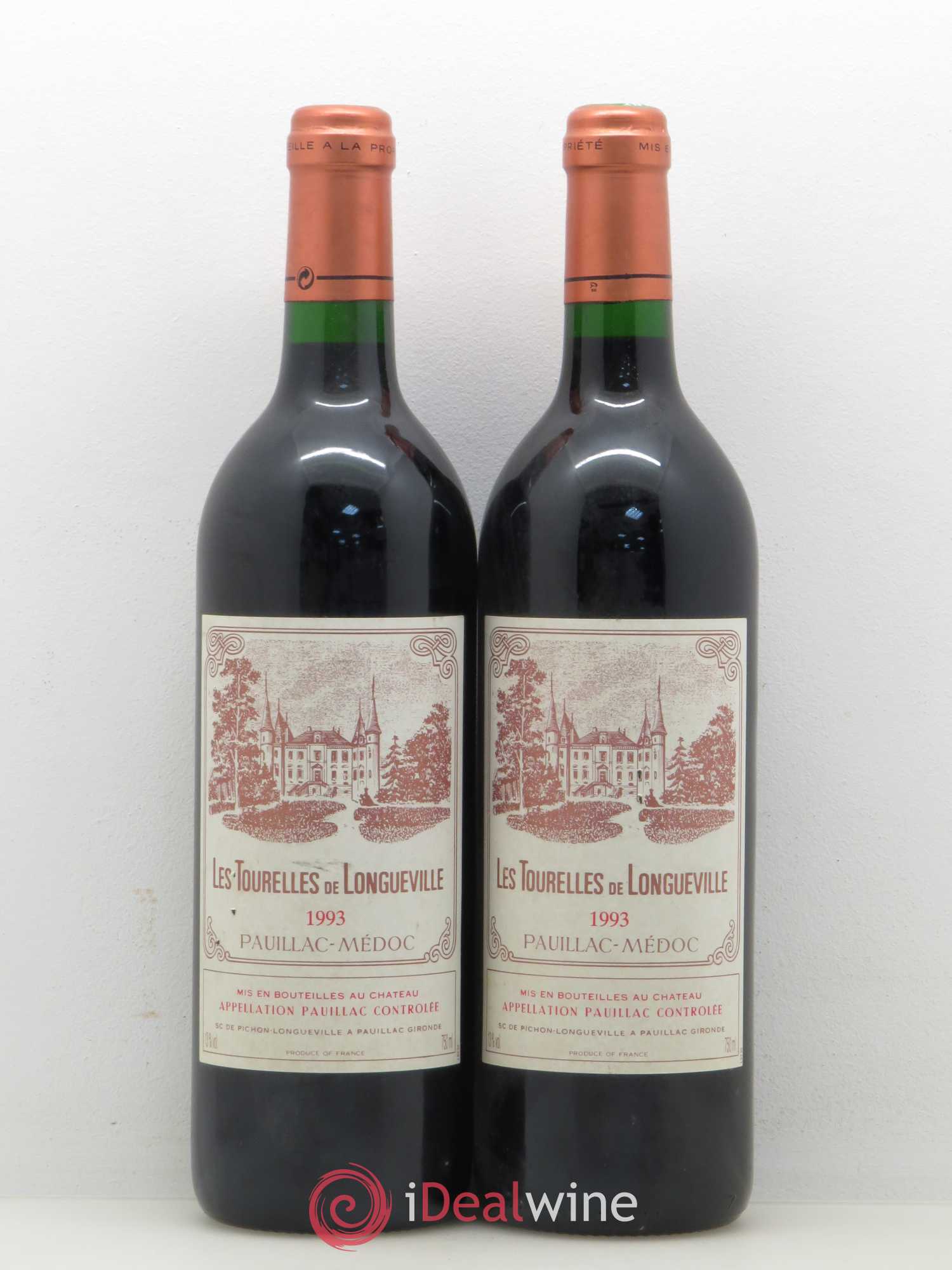 Les Tourelles de Longueville Second Vin 1993 - Lot de 2 bouteilles - 0