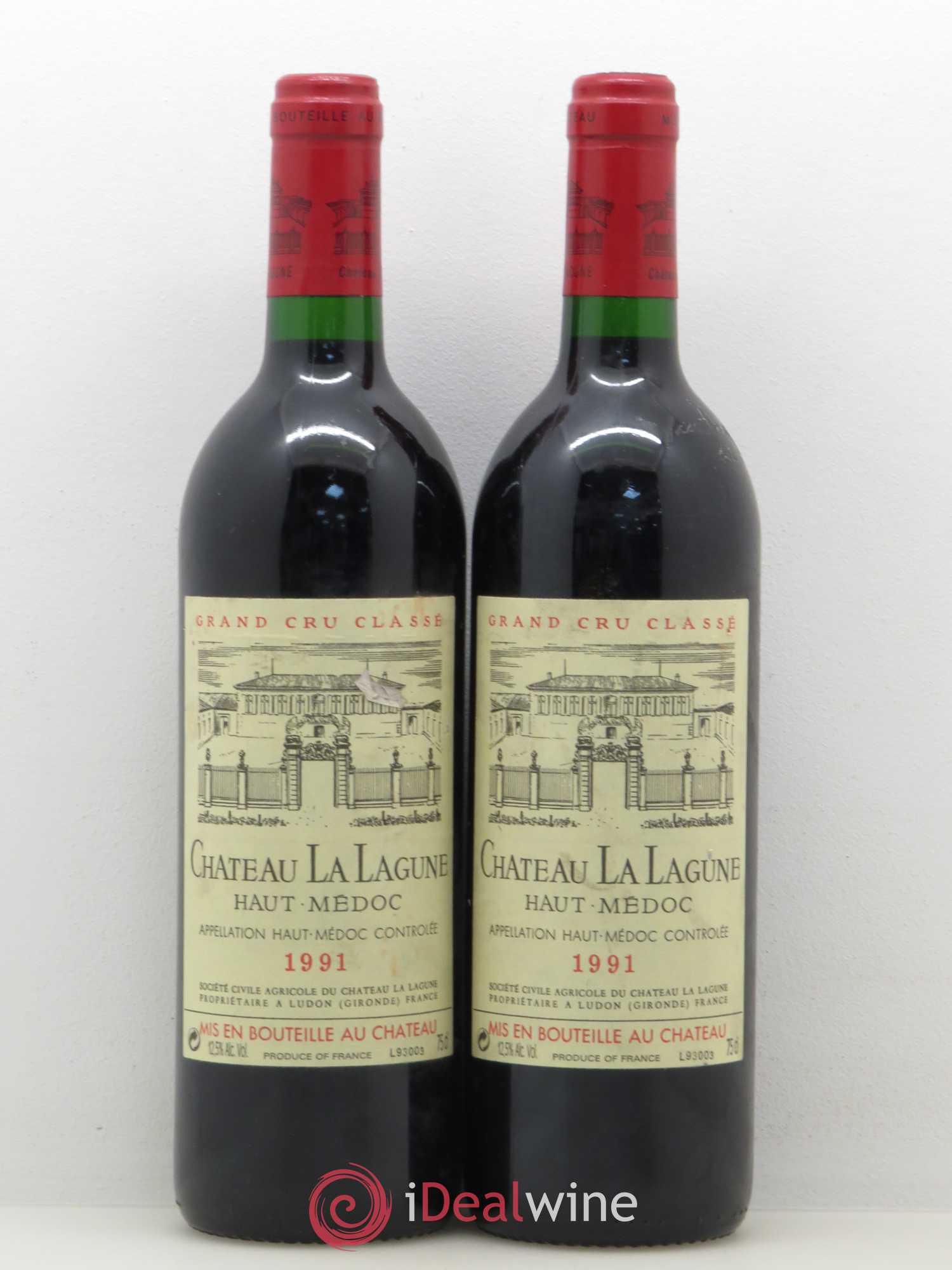Château la Lagune 3ème Grand Cru Classé 1991 - Lot de 2 bouteilles - 0