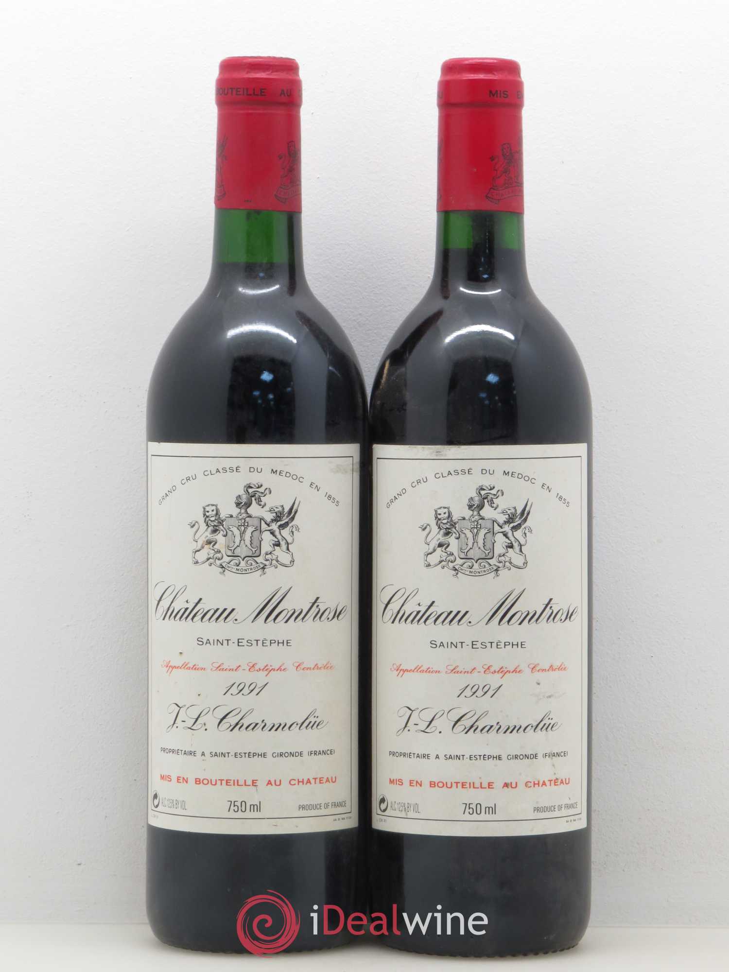 Château Montrose 2ème Grand Cru Classé 1991 - Lot de 2 bouteilles - 0
