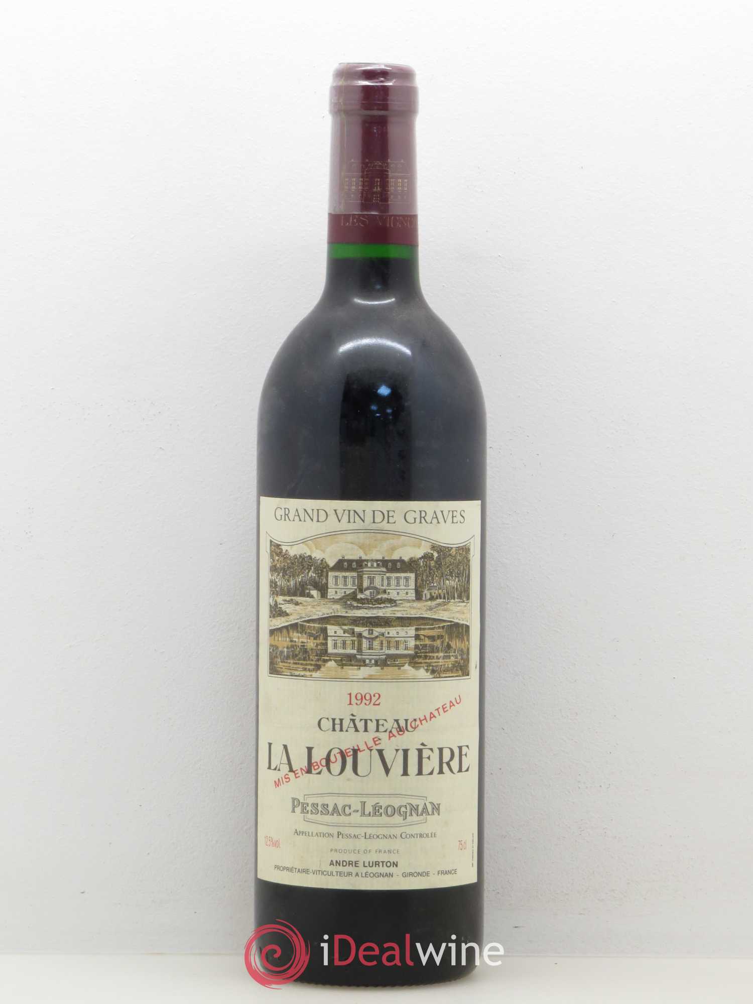 Château la Louvière 1992 - Lot de 1 bouteille - 0