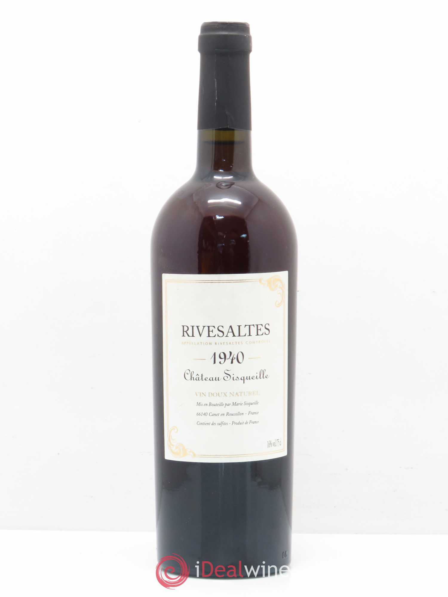 Rivesaltes Château Sisqueille 1940 - Posten von 1 Flasche - 0