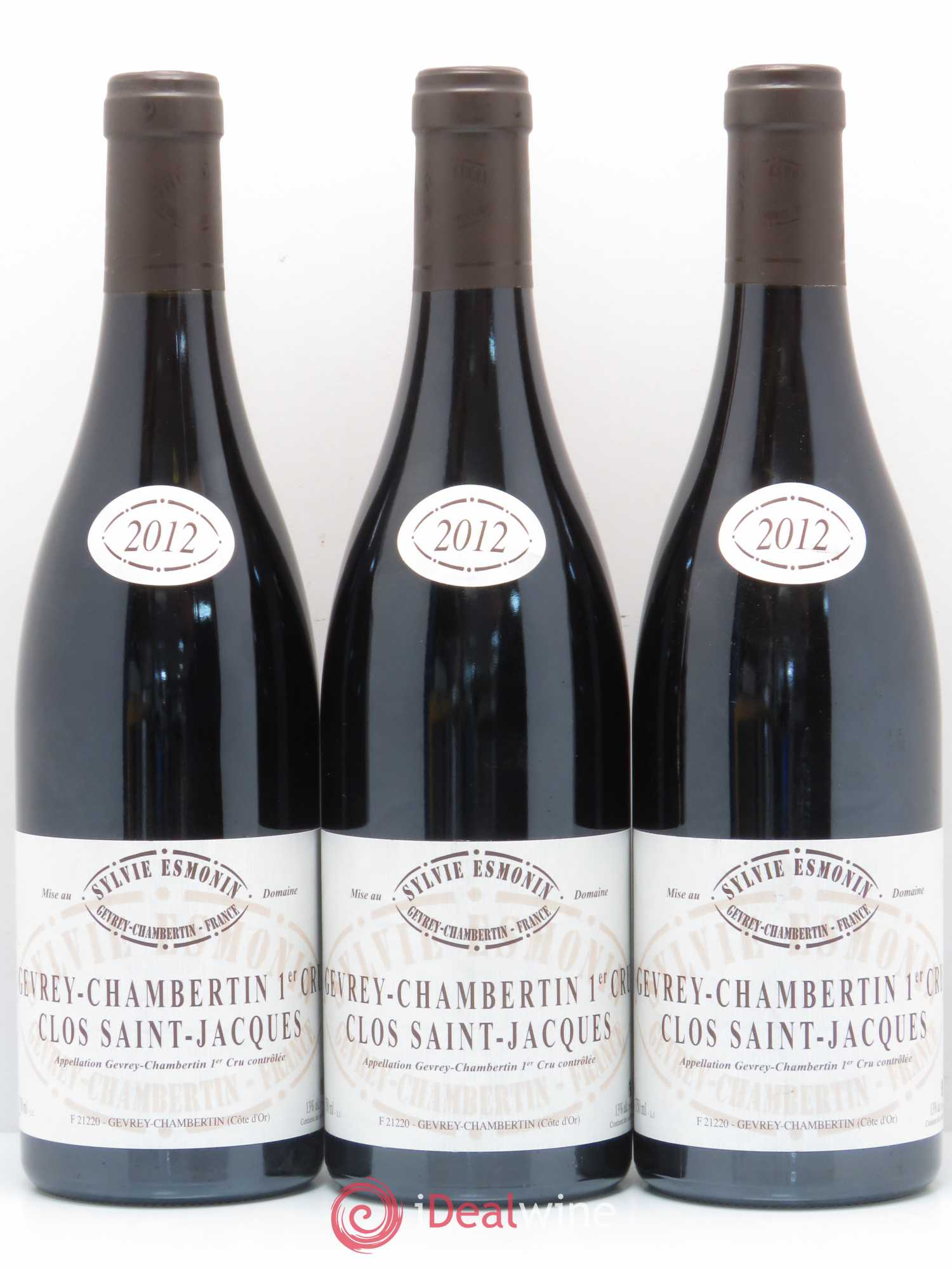 Gevrey-Chambertin 1er Cru Clos Saint Jacques Sylvie Esmonin 2012 - Lot de 6 bouteilles - 1