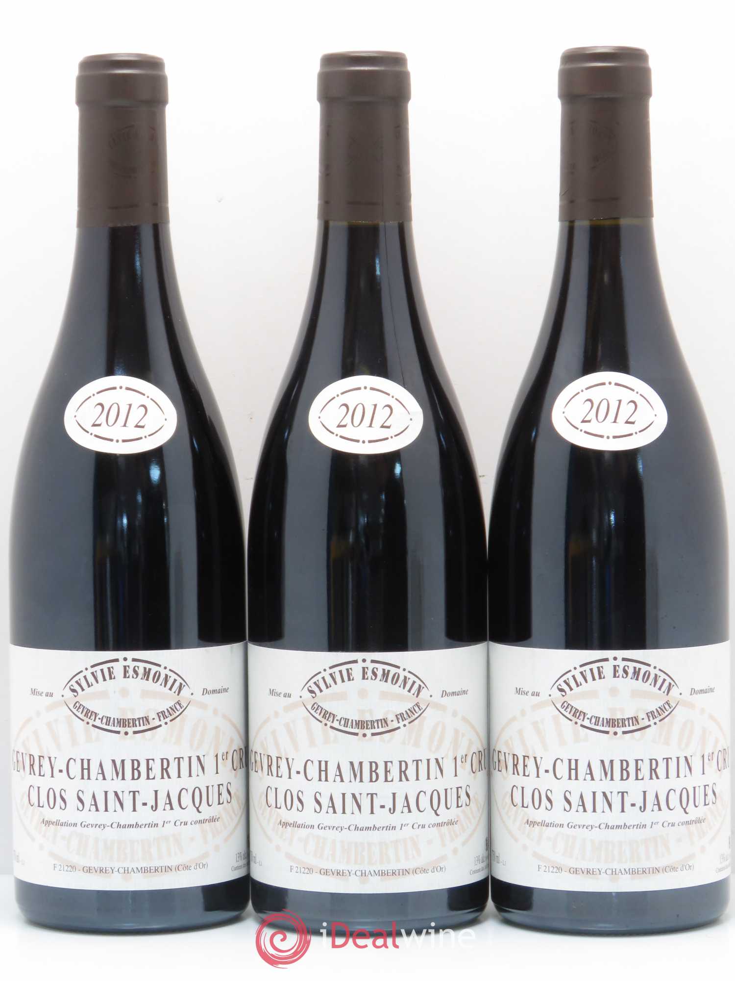 Gevrey-Chambertin 1er Cru Clos Saint Jacques Sylvie Esmonin 2012 - Lot de 6 bouteilles - 2