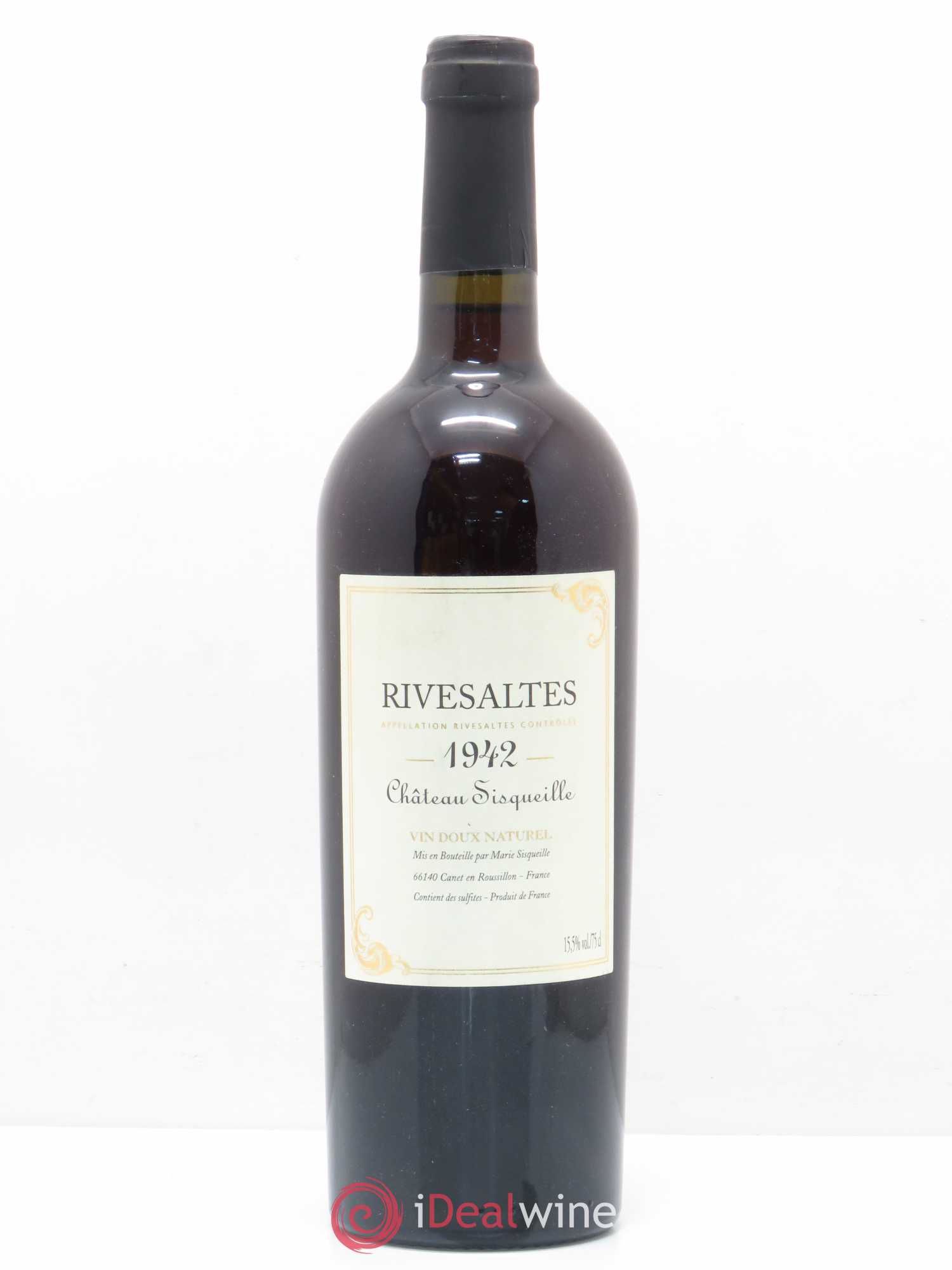 Rivesaltes Château Sisqueille 1942 - Posten von 1 Flasche - 0