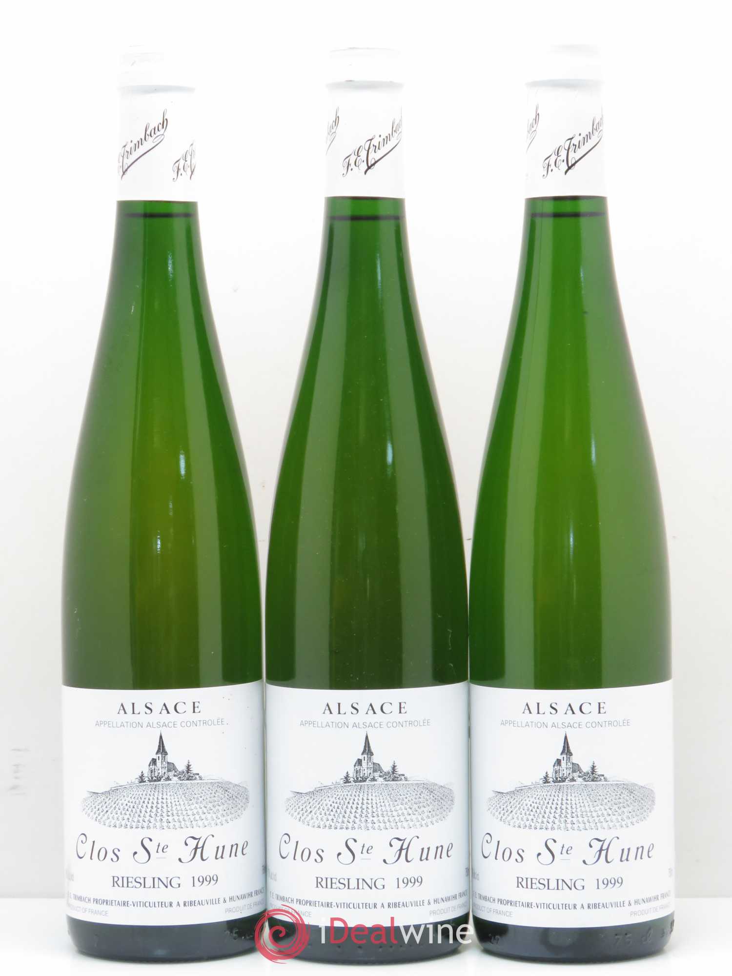 Alsace Riesling Clos Sainte-Hune Trimbach (Domaine) 1999 - Lot de 3 bouteilles - 0
