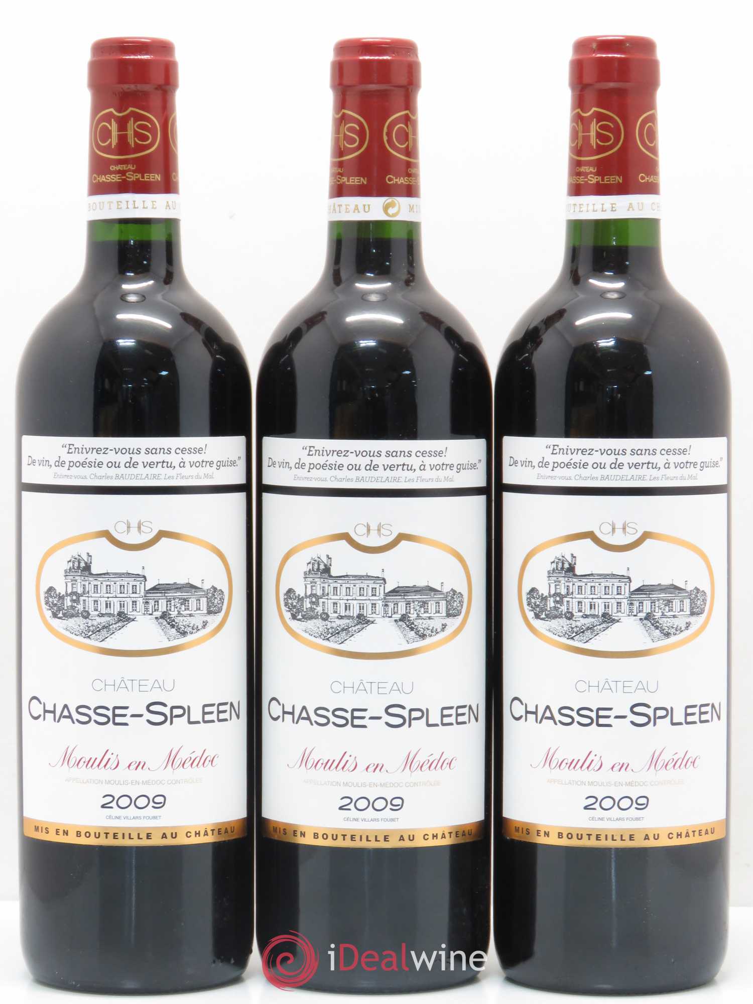 Château Chasse Spleen 2009 - Lot de 12 bouteilles - 2