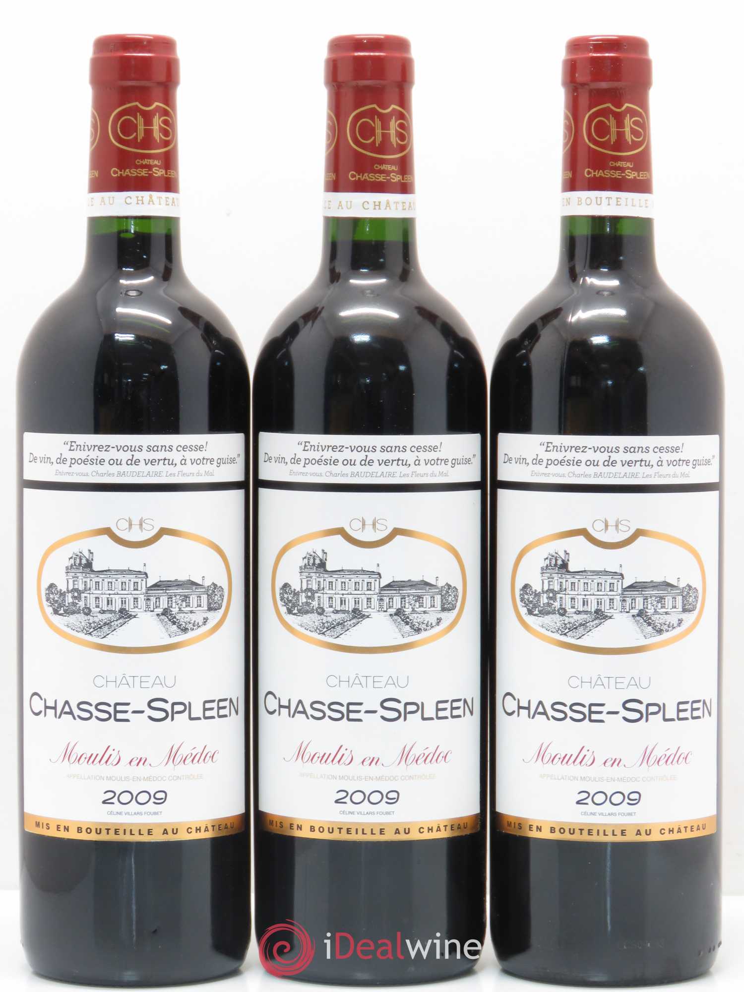Château Chasse Spleen 2009 - Lot de 12 bouteilles - 3
