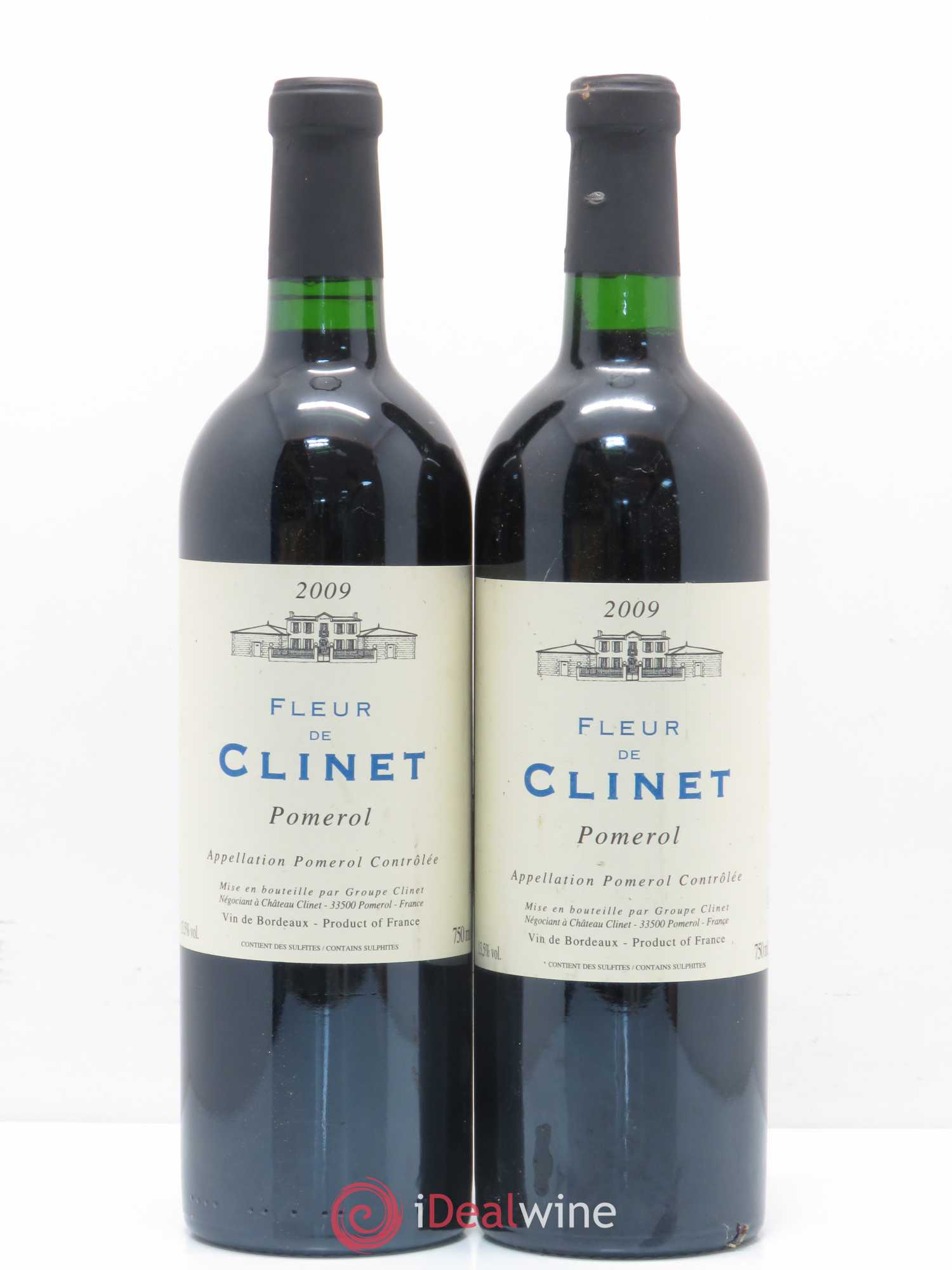 Pomerol Fleur de Clinet Château Clinet 2009 - Posten von 2 Flaschen - 0