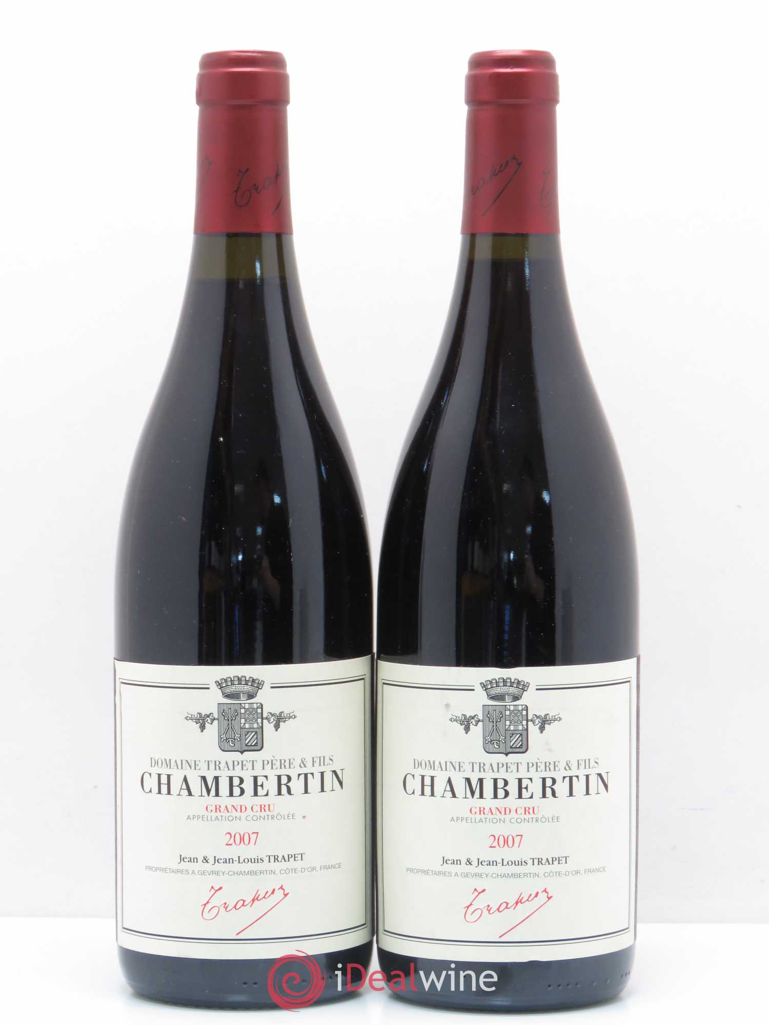 Chambertin Grand Cru Domaine Trapet 2007 - Lot de 2 bouteilles - 0