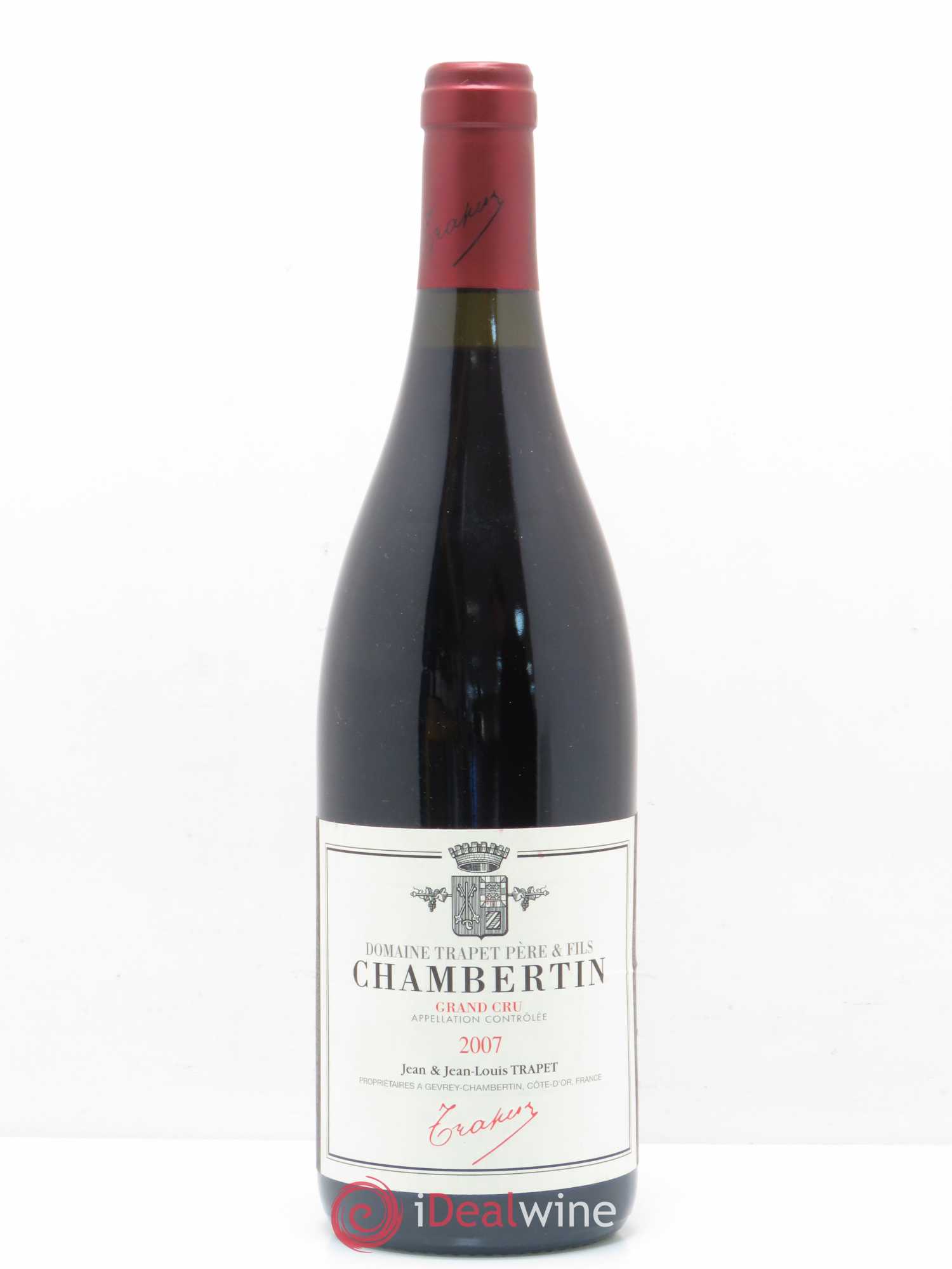 Chambertin Grand Cru Domaine Trapet 2007 - Lot de 1 bouteille - 0