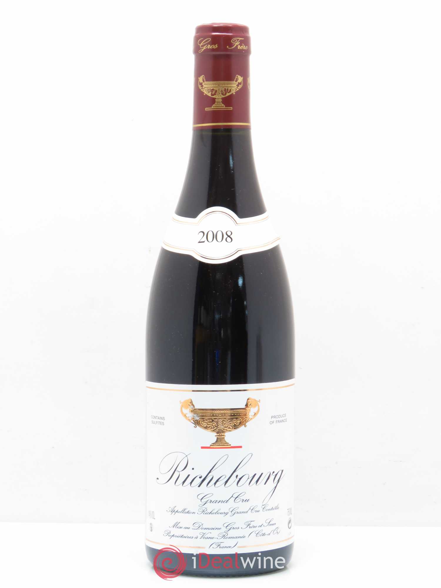 Richebourg Grand Cru Gros Frère & Soeur 2008 - Lot de 1 bouteille - 0