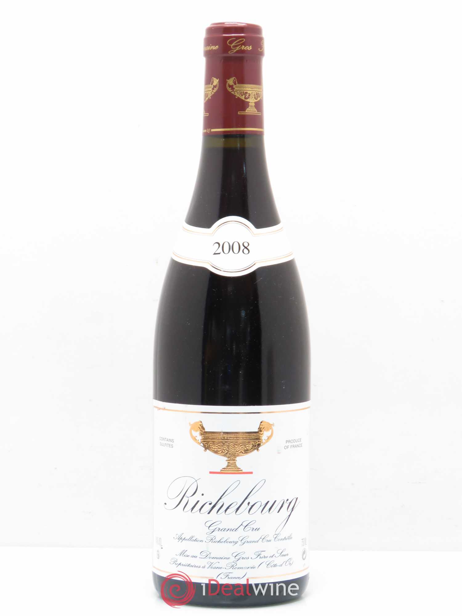 Richebourg Grand Cru Gros Frère & Soeur 2008 - Lot de 1 bouteille - 0