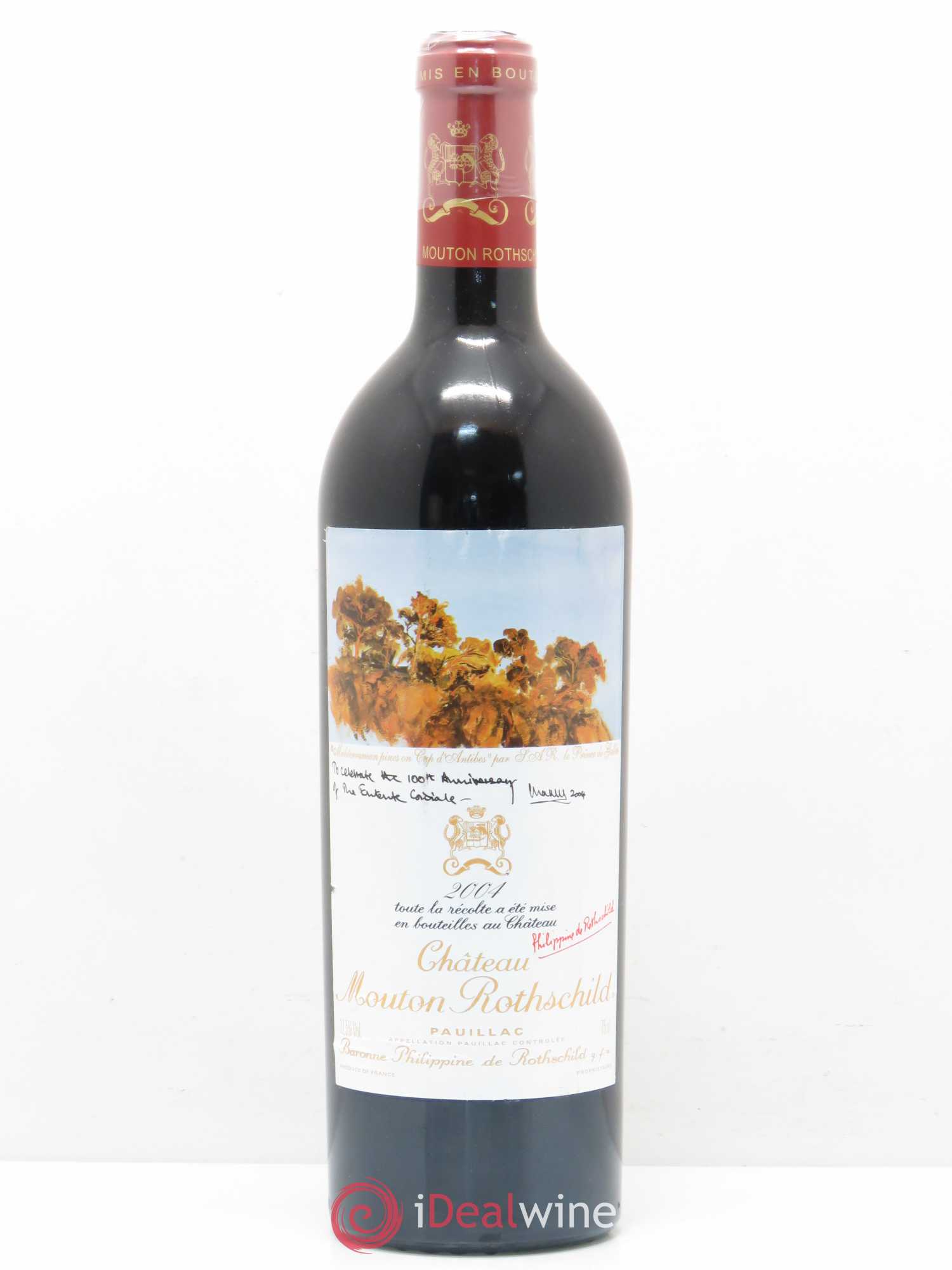 Château Mouton Rothschild 1er Grand Cru Classé 2004 - Lot de 1 bouteille - 0