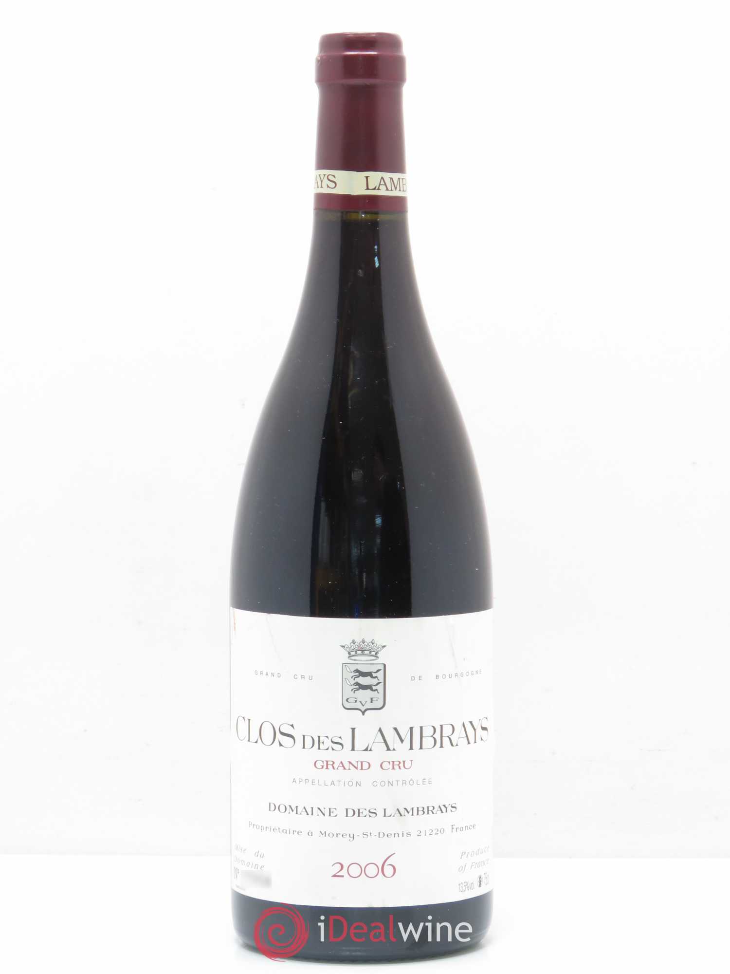 Clos des Lambrays Grand Cru Domaine des Lambrays 2006 - Lot de 1 bouteille - 0