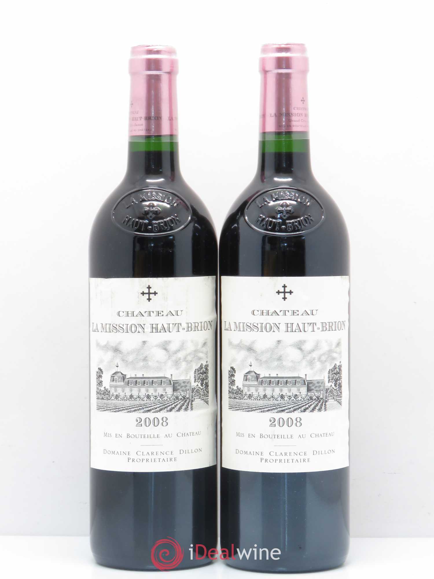 Château la Mission Haut-Brion Cru Classé de Graves 2008 - Lot de 2 bouteilles - 0