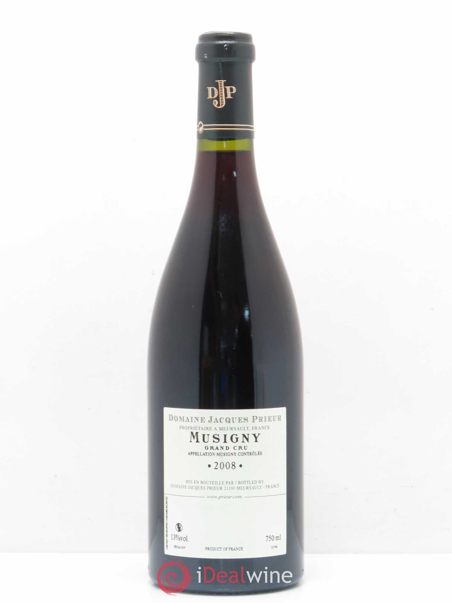 Musigny Grand Cru Jacques Prieur (Domaine) 2008 - Lot de 1 bouteille - 1