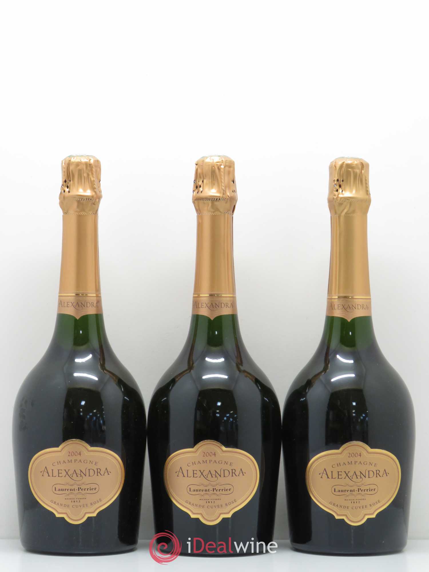Cuvée Alexandra Laurent Perrier 2004 - Lot de 3 bouteilles - 0