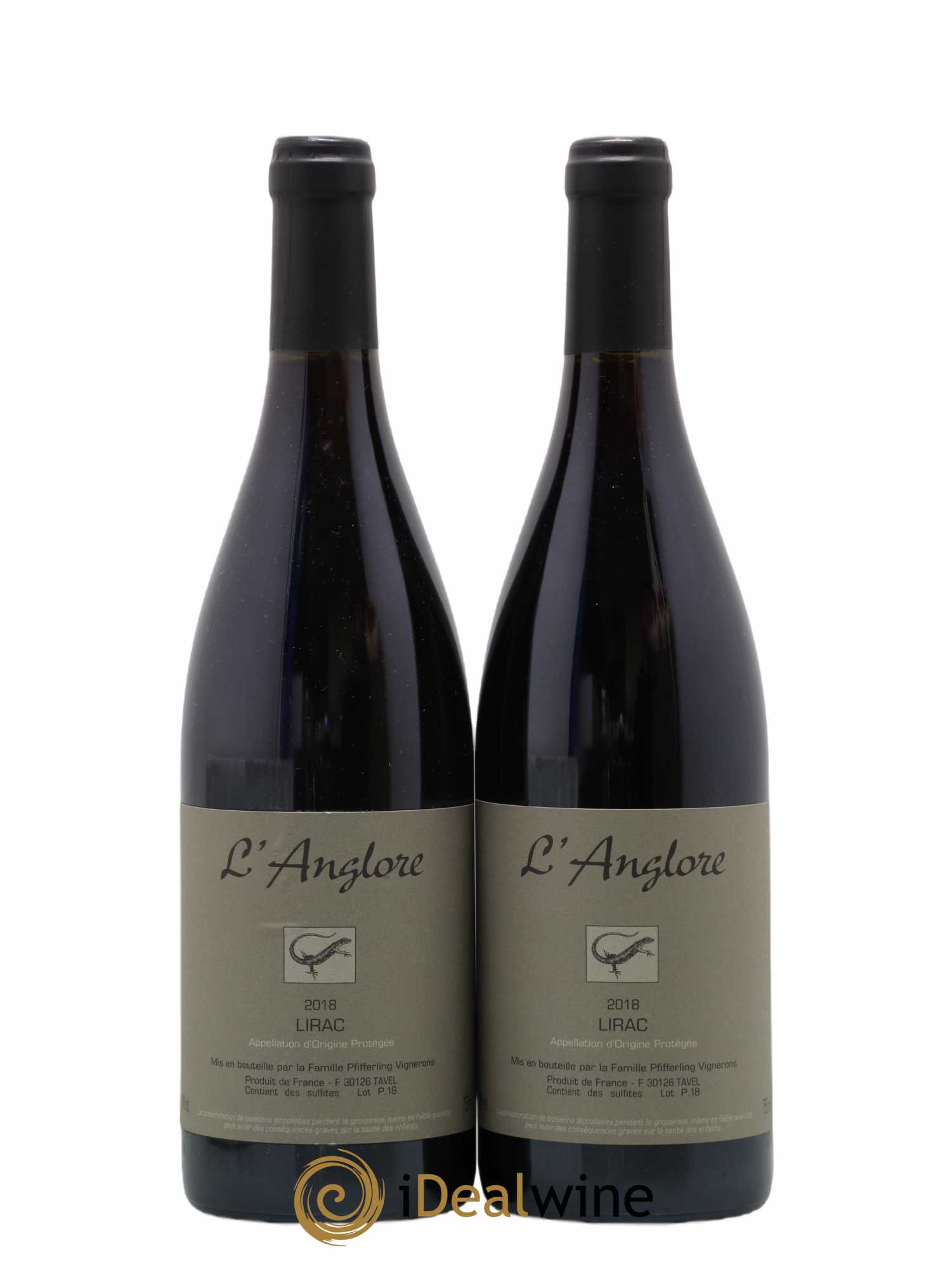 Lirac L'Anglore 2018 - Lot de 2 bouteilles - 0