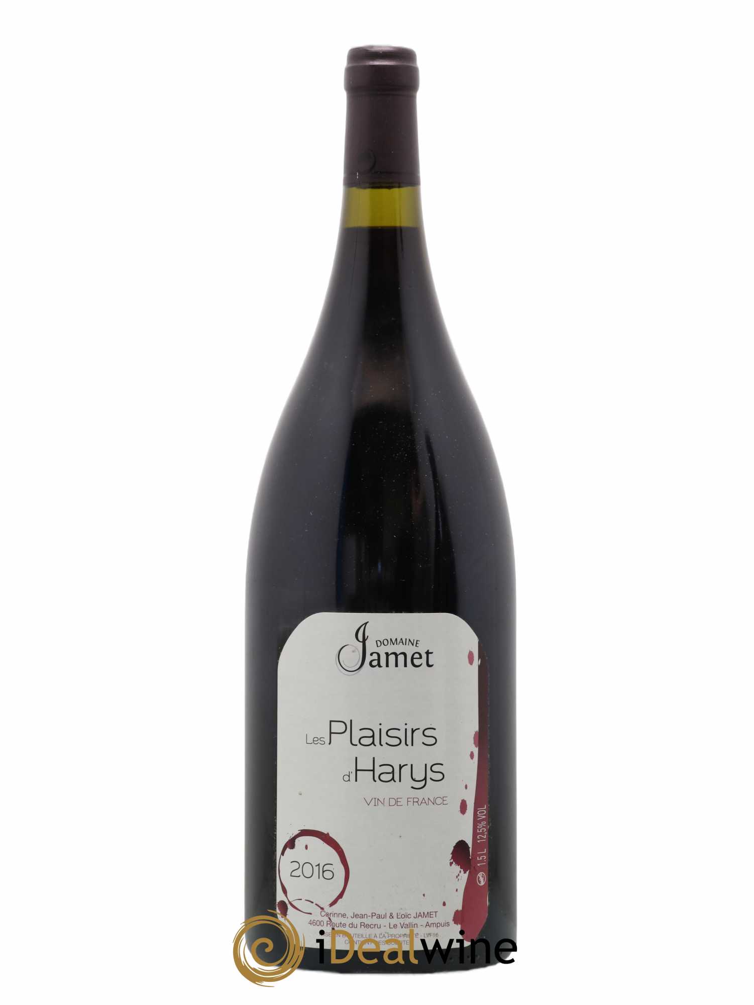Vin de France Les Plaisirs d'Harys Jamet (Domaine) 2016 - Lot de 1 magnum - 0