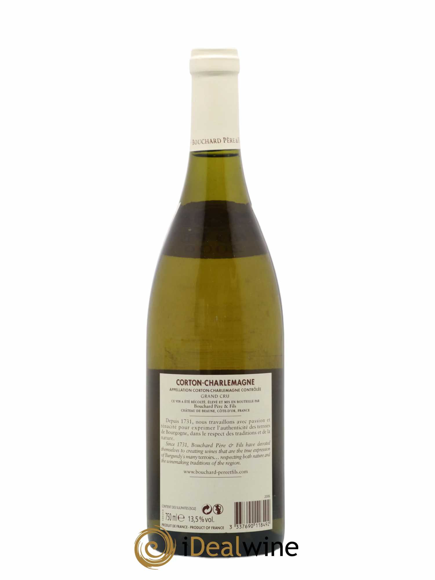 Corton-Charlemagne Grand Cru Bouchard Père & Fils 2006 - Lot de 1 bouteille - 1
