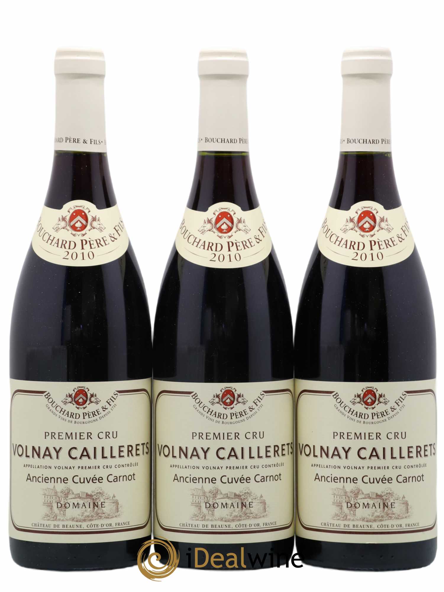 Volnay 1er Cru Caillerets - Ancienne Cuvée Carnot Bouchard Père & Fils 2010 - Lot de 3 bouteilles - 0