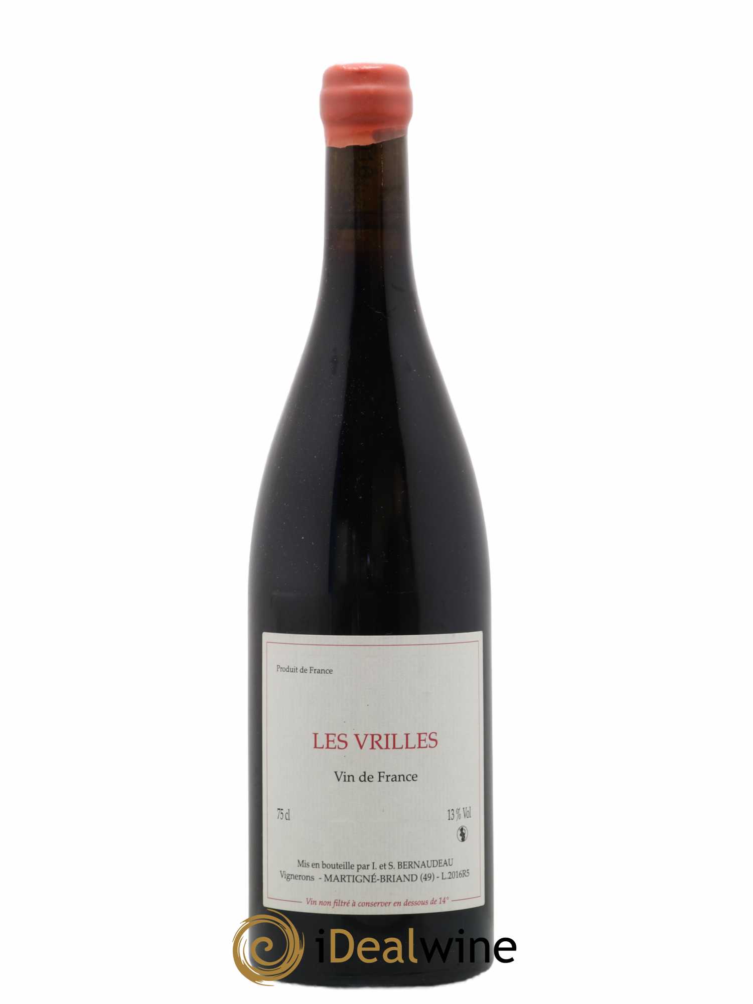 Vin de France Les Vrilles Stéphane Bernaudeau (Domaine) 2016 - Lot de 1 bouteille - 0