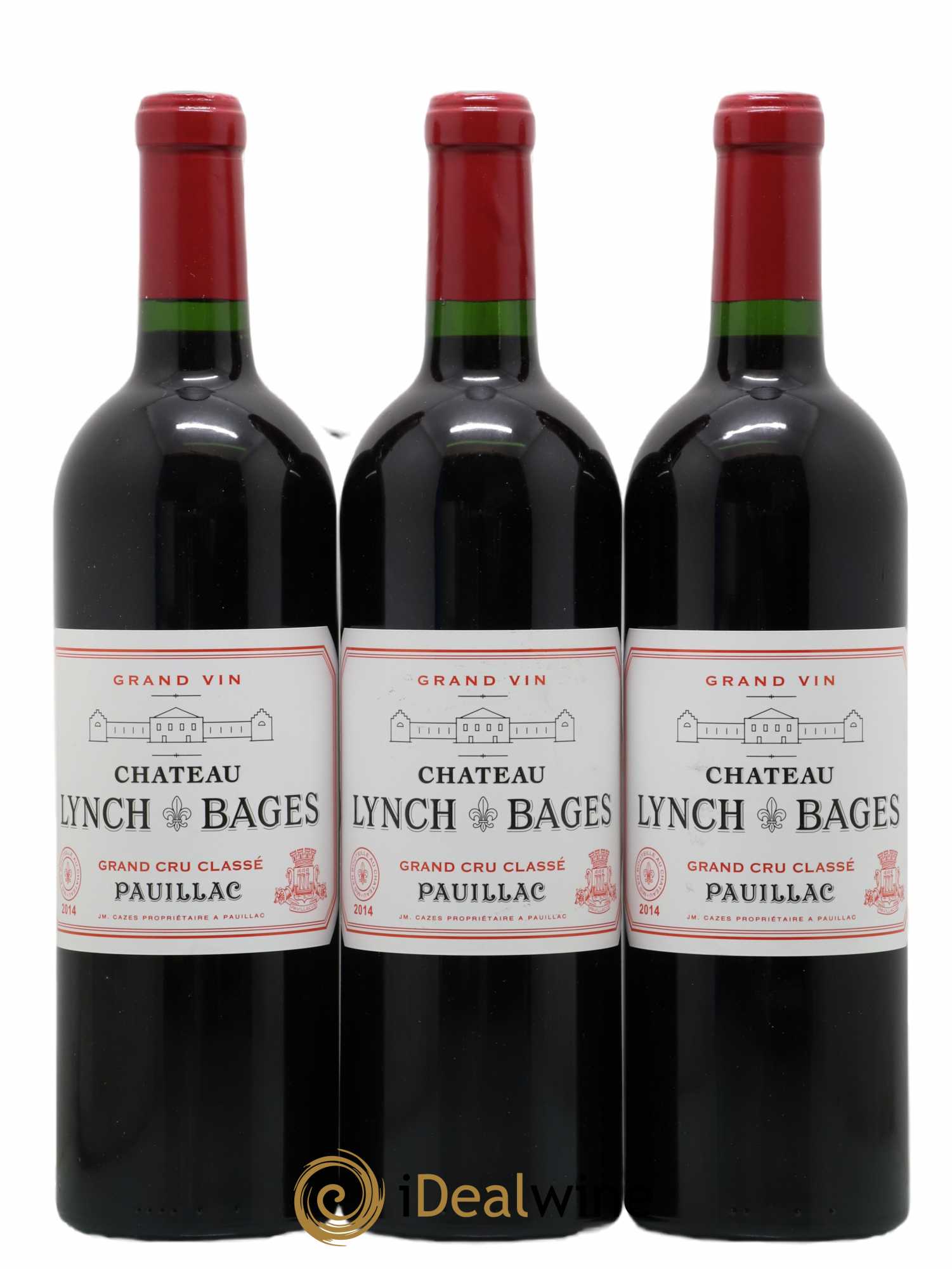 Château Lynch Bages 5ème Grand Cru Classé 2014 - Lot de 3 bouteilles - 0
