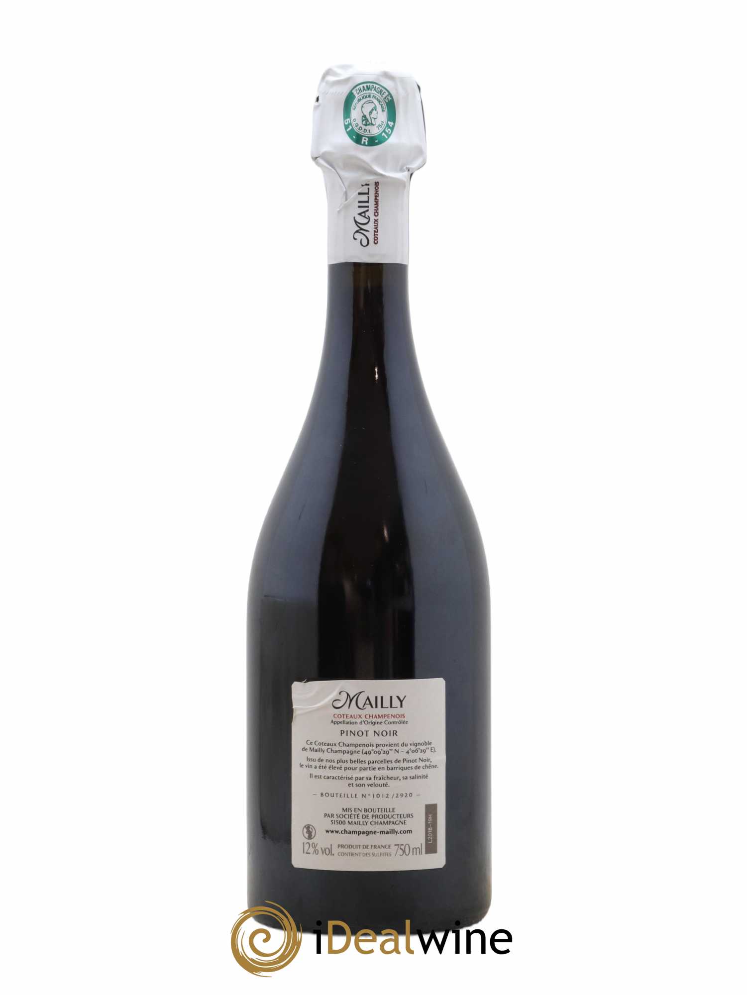 Coteaux Champenois Mailly 2018 - Lot of 1 bottle - 1