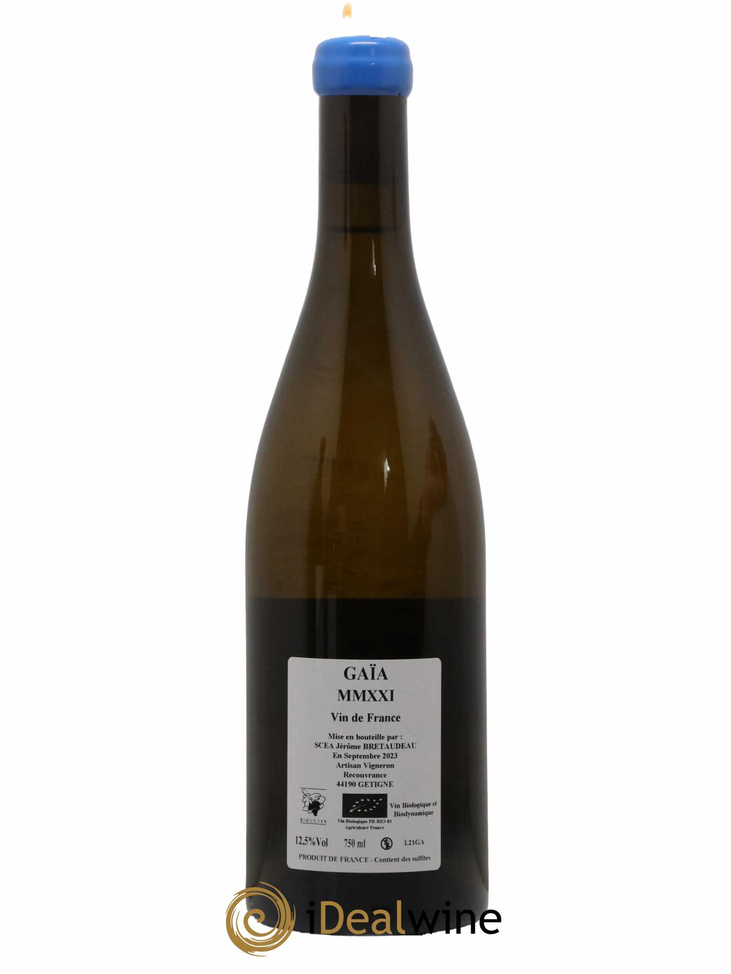 Muscadet-Sèvre-et-Maine Gaia Jérôme Bretaudeau - Domaine de Bellevue 2021 - Lot de 1 bouteille - 1