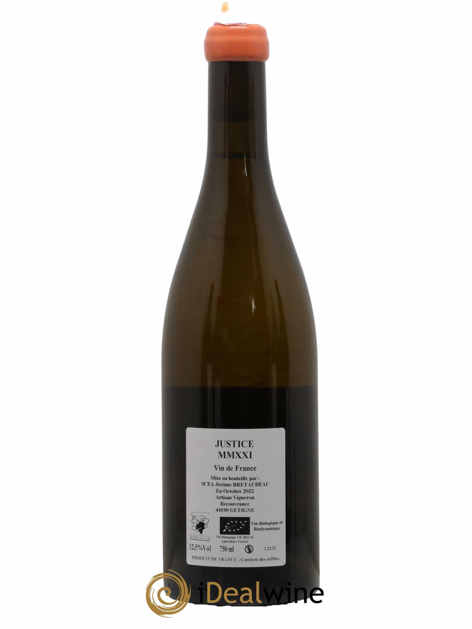 Vin de France La Justice Jérôme Bretaudeau - Domaine de Bellevue 2021 - Lot de 1 bouteille - 1