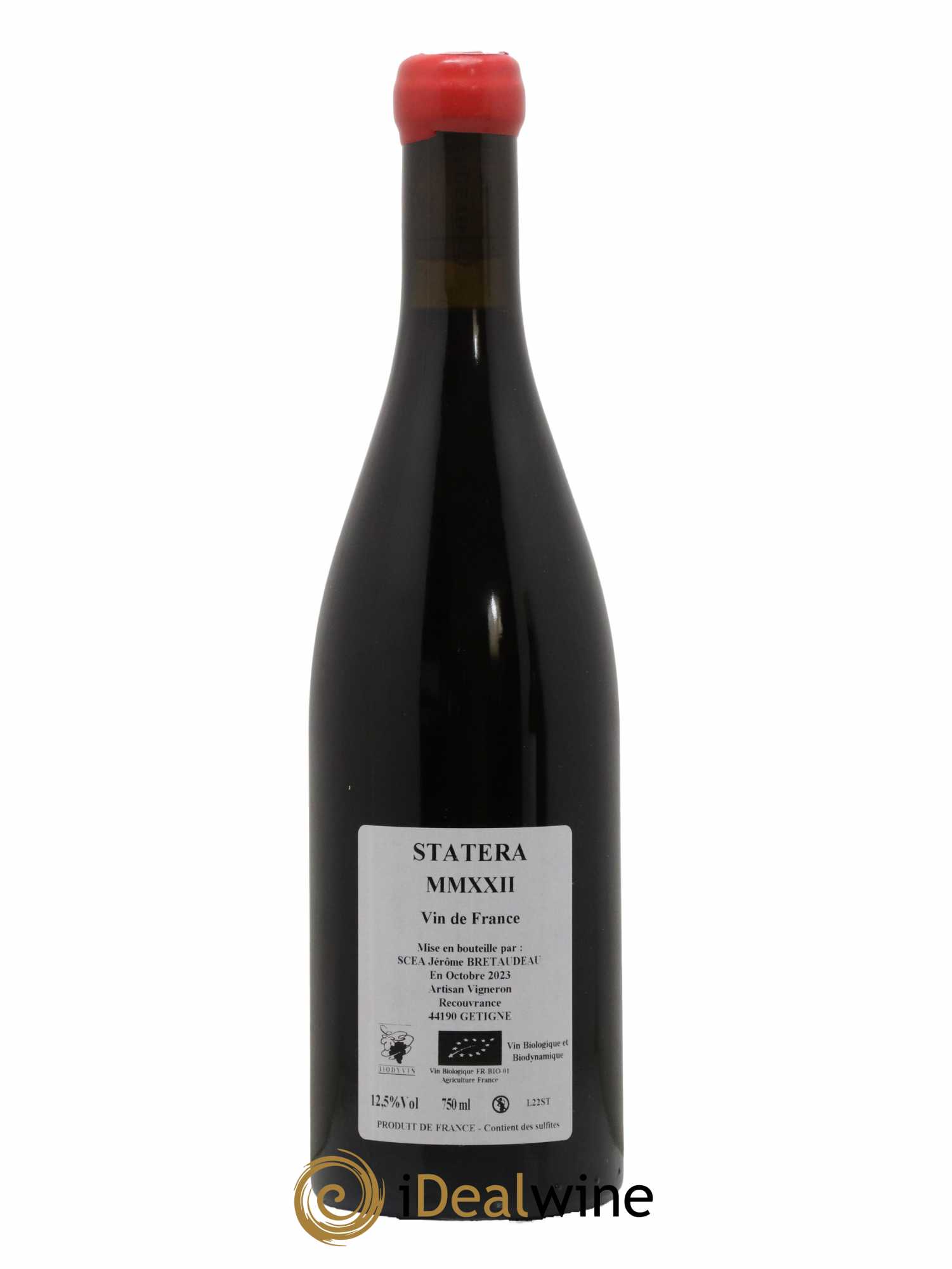 Vin de France Statera Jérôme Bretaudeau - Domaine de Bellevue 2022 - Lot de 1 bouteille - 1