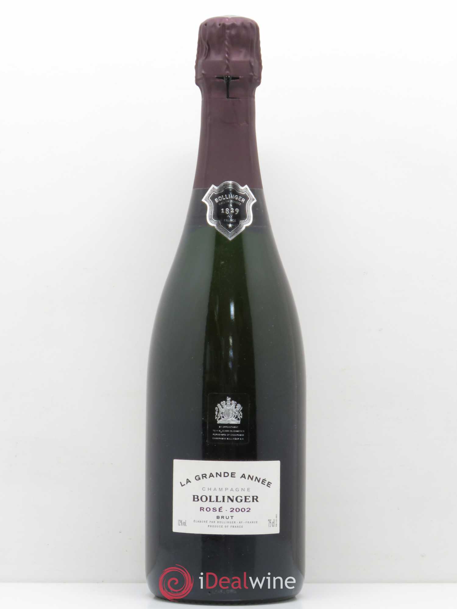 Grande Année Brut Bollinger (sans prix de réserve) 2002 - Lot de 1 bouteille - 0