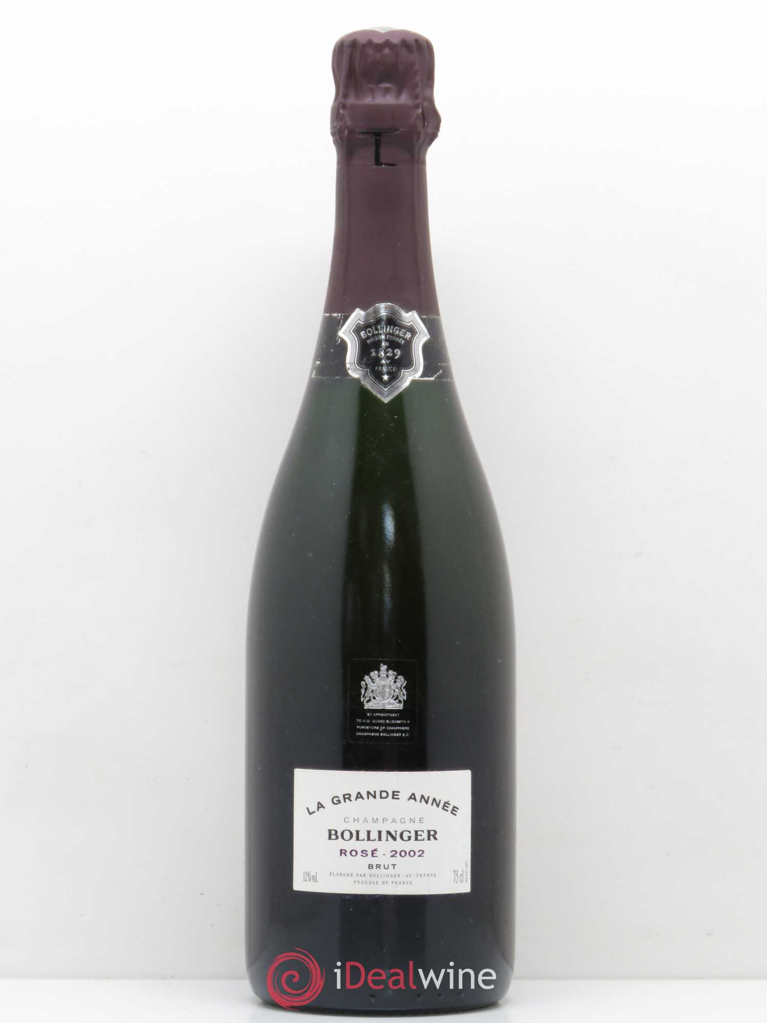 Grande Année Brut Bollinger 2002 - Lot de 1 bouteille - 0