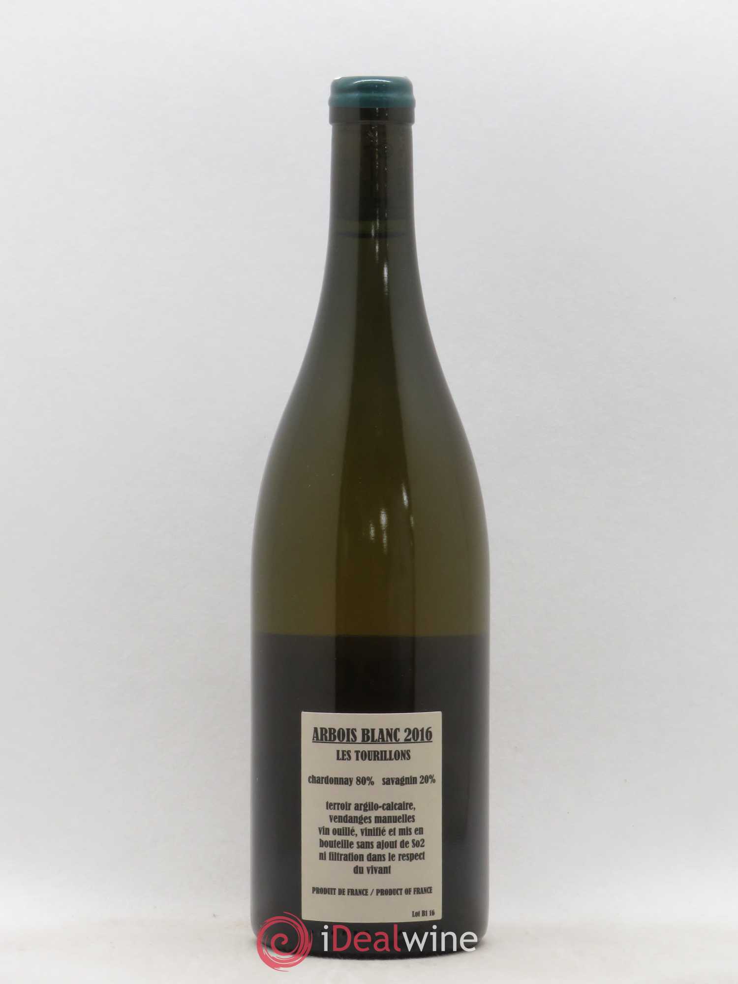 Arbois Chardonnay Savagnin Les Tourillons Adeline Houillon & Renaud Bruyère 2016 - Lot de 1 bouteille - 1