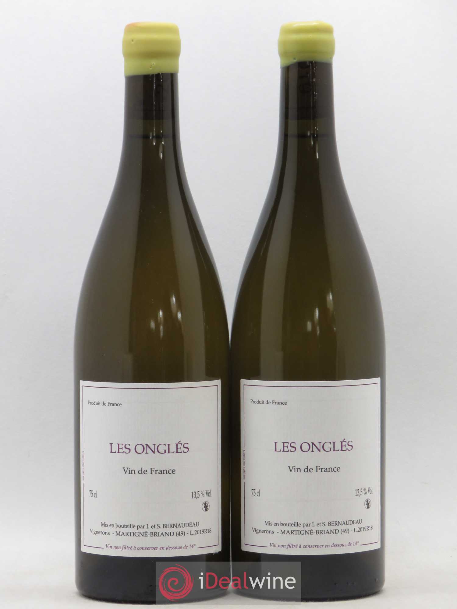 Vin de France Les Onglés Stéphane Bernaudeau 2019 - Lot de 2 bouteilles - 0