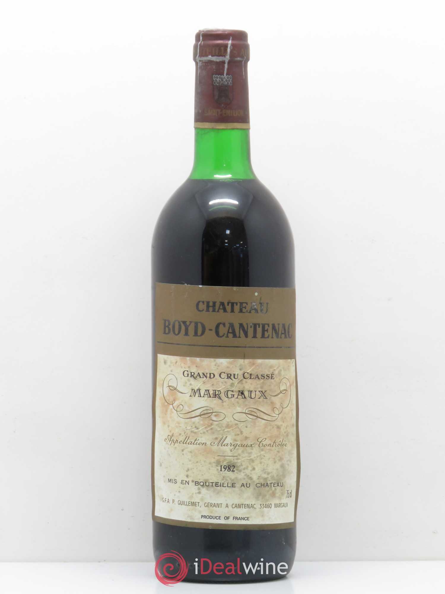 Château Boyd Cantenac 3ème Grand Cru Classé 1982 - Lot de 1 bouteille - 0