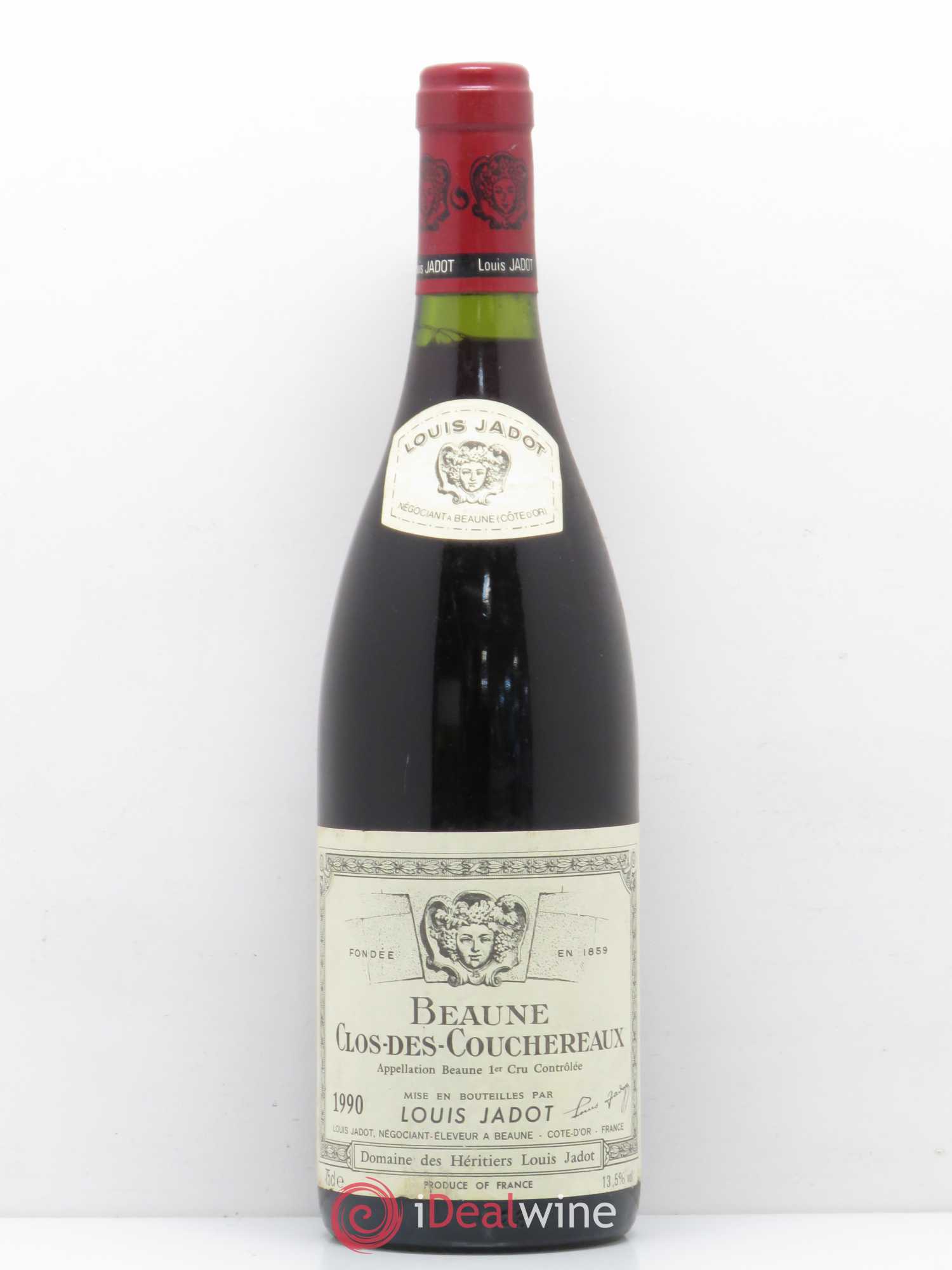 Beaune 1er Cru Clos des Couchereaux Louis Jadot 1990 - Posten von 1 Flasche - 0