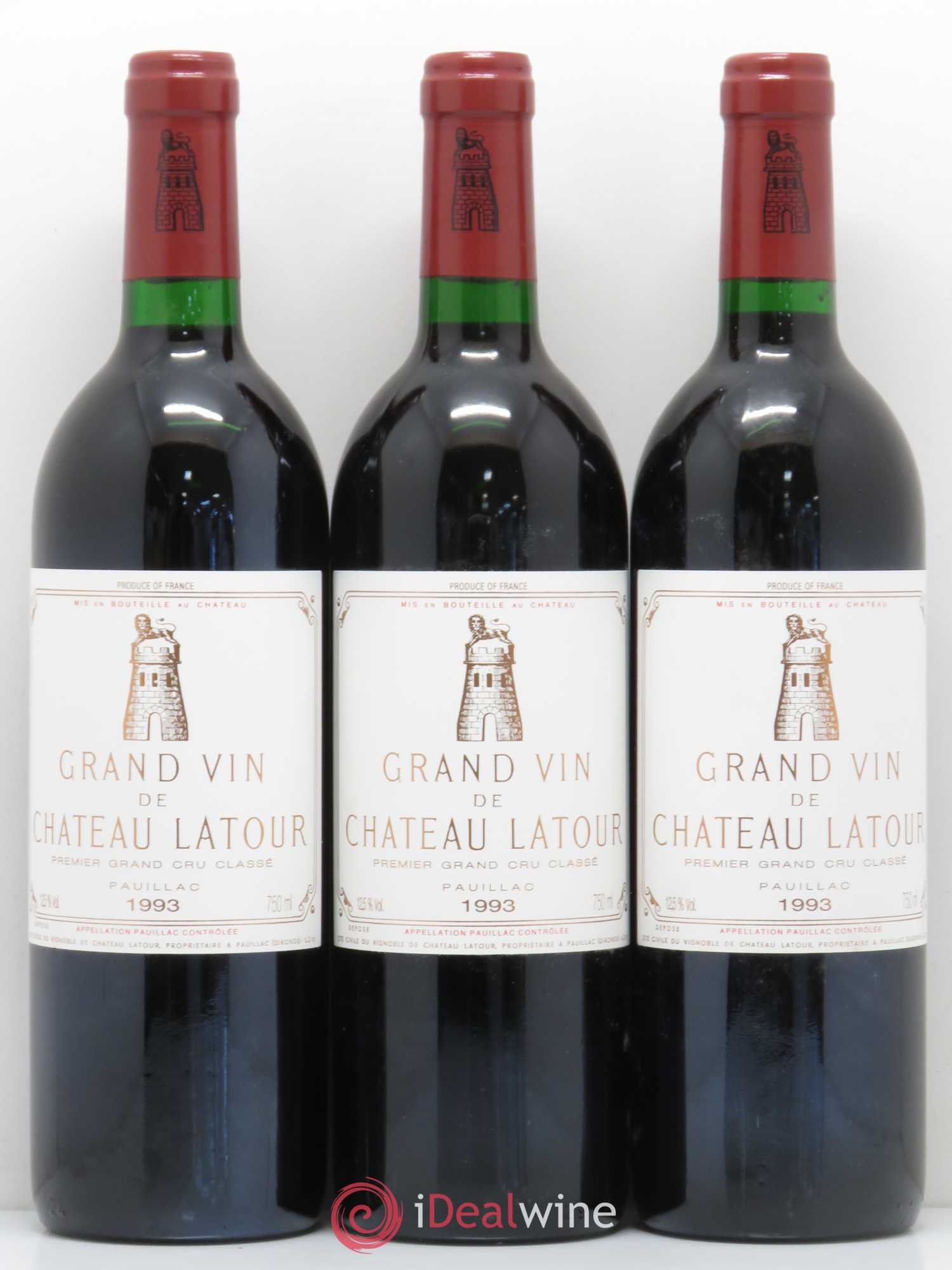 Château Latour 1er Grand Cru Classé 1993 - Lot de 12 bouteilles - 2