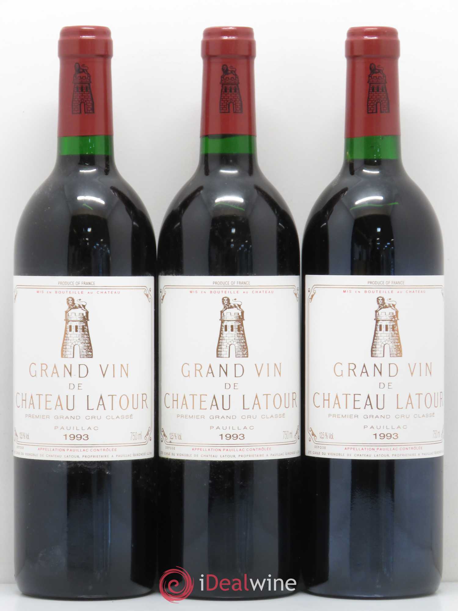 Château Latour 1er Grand Cru Classé 1993 - Lot de 12 bouteilles - 3