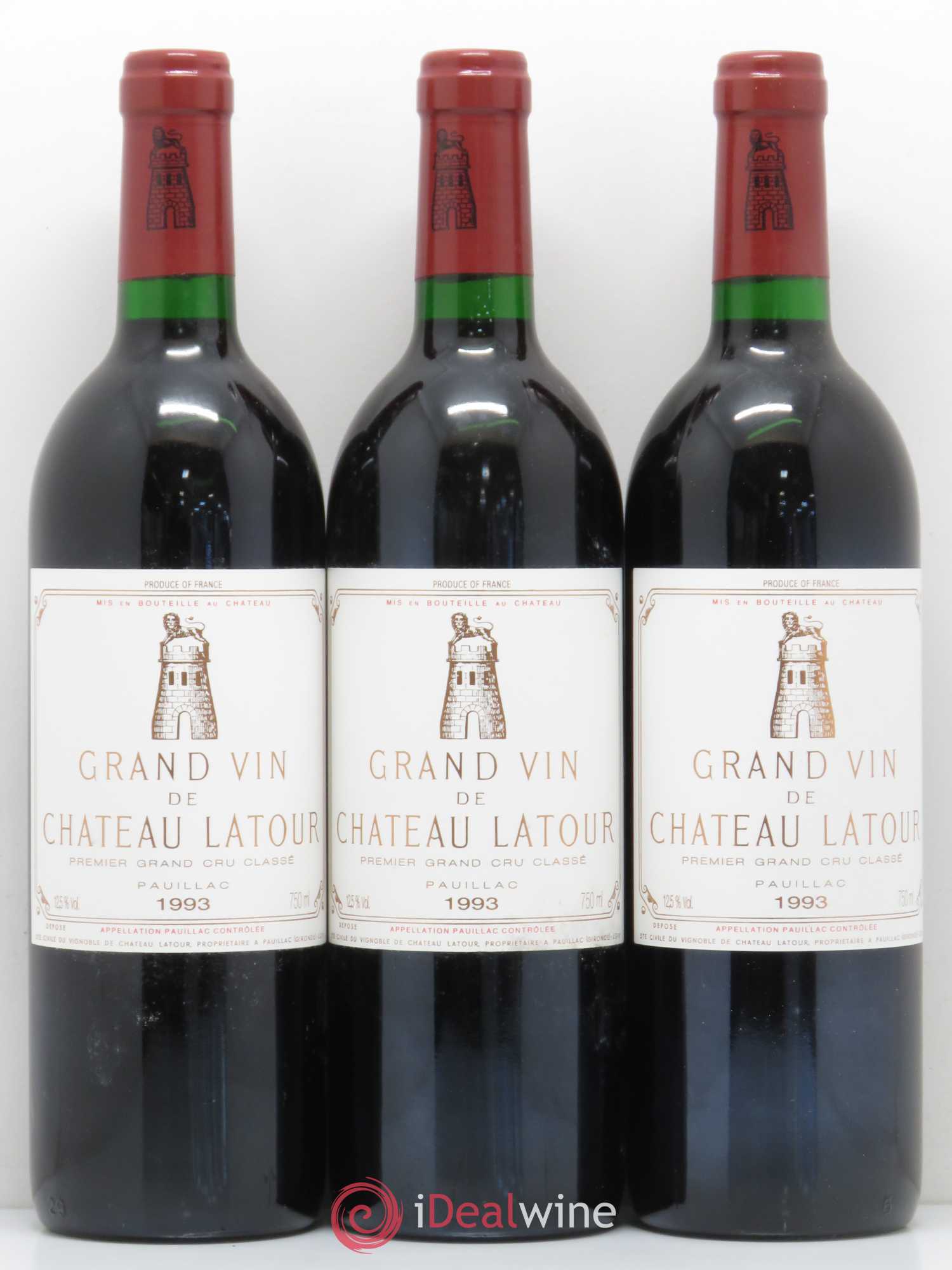 Château Latour 1er Grand Cru Classé 1993 - Lot de 12 bouteilles - 4