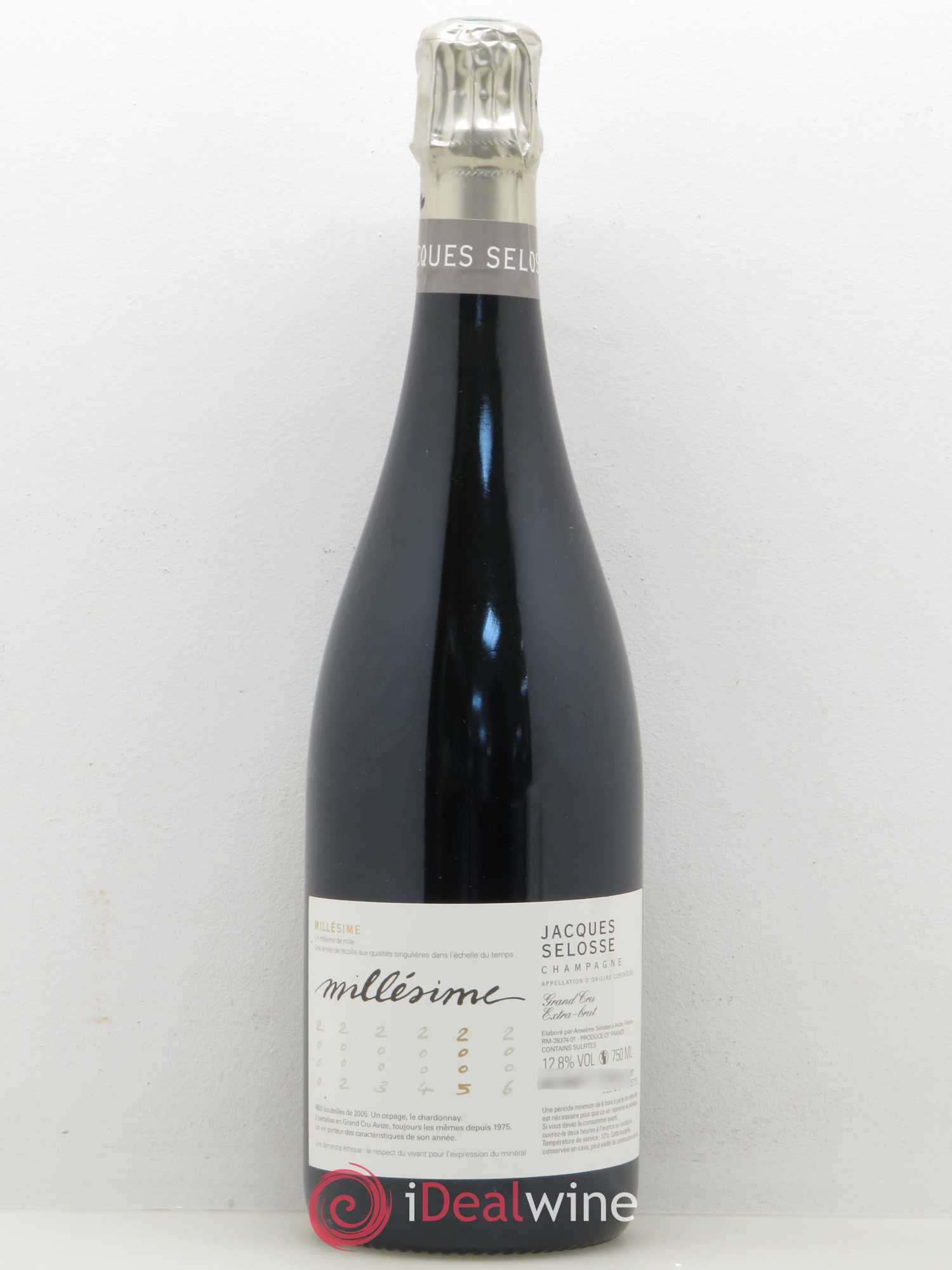 Blanc de Blancs Grand Cru Extra-Brut Jacques Selosse 2005 - Lot de 1 bouteille - 0