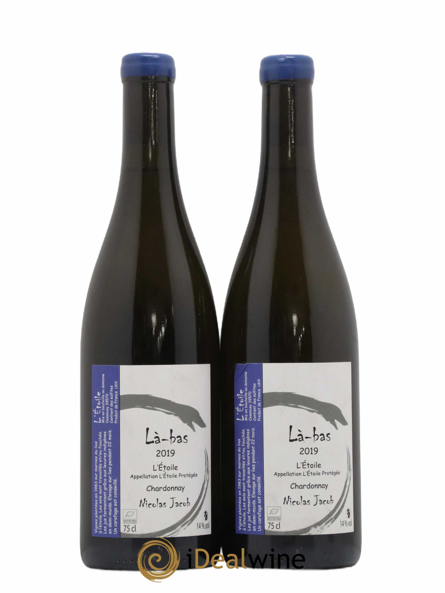 L'Etoile Là-Bas Nicolas Jacob (sans prix de réserve) 2019 - Lot de 2 bouteilles - 0