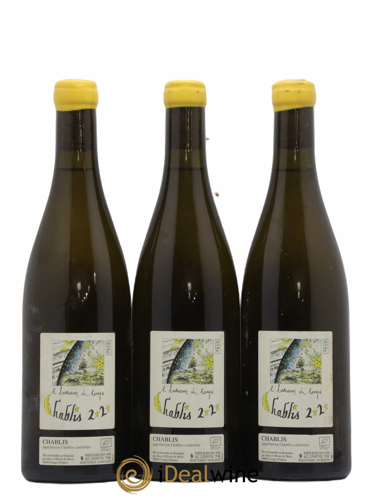 Chablis L'Humeur du Temps Alice et Olivier De Moor (sans prix de réserve) 2020 - Lot de 3 bouteilles - 0